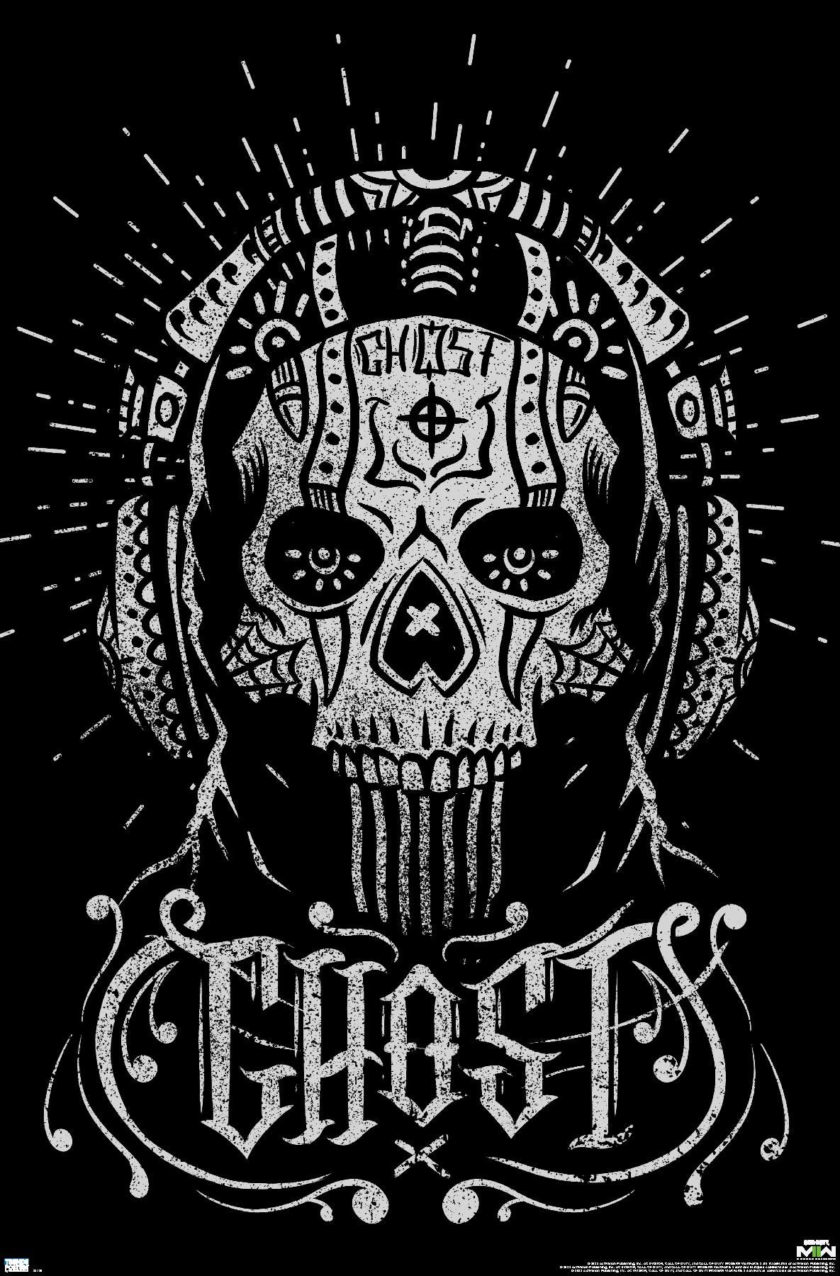 Trends International Call of Duty: Modern Warfare 2 Calavera Wall Poster, 22.375 x 34, Premium