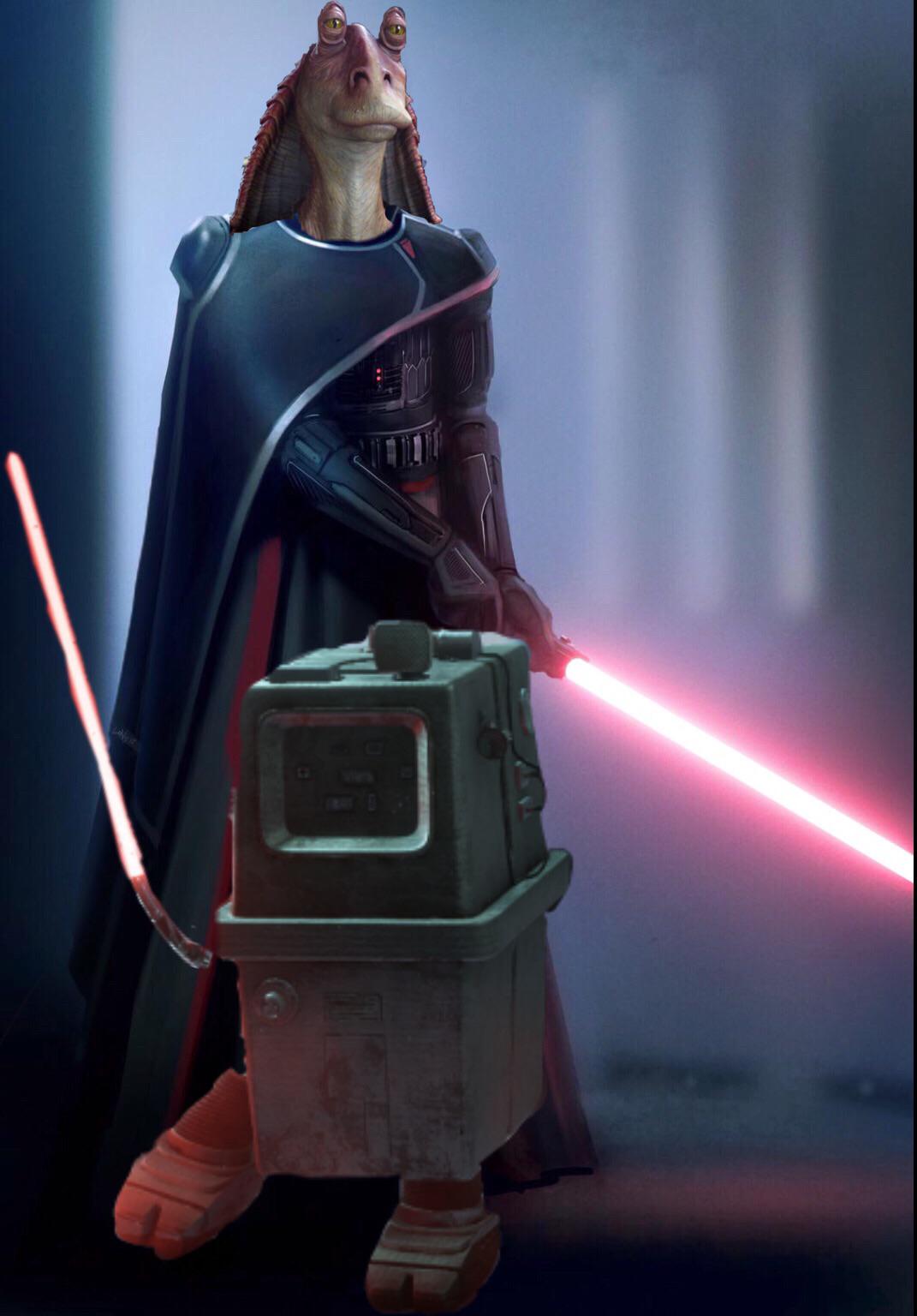 Our dark lord Jar Jar, and another sith