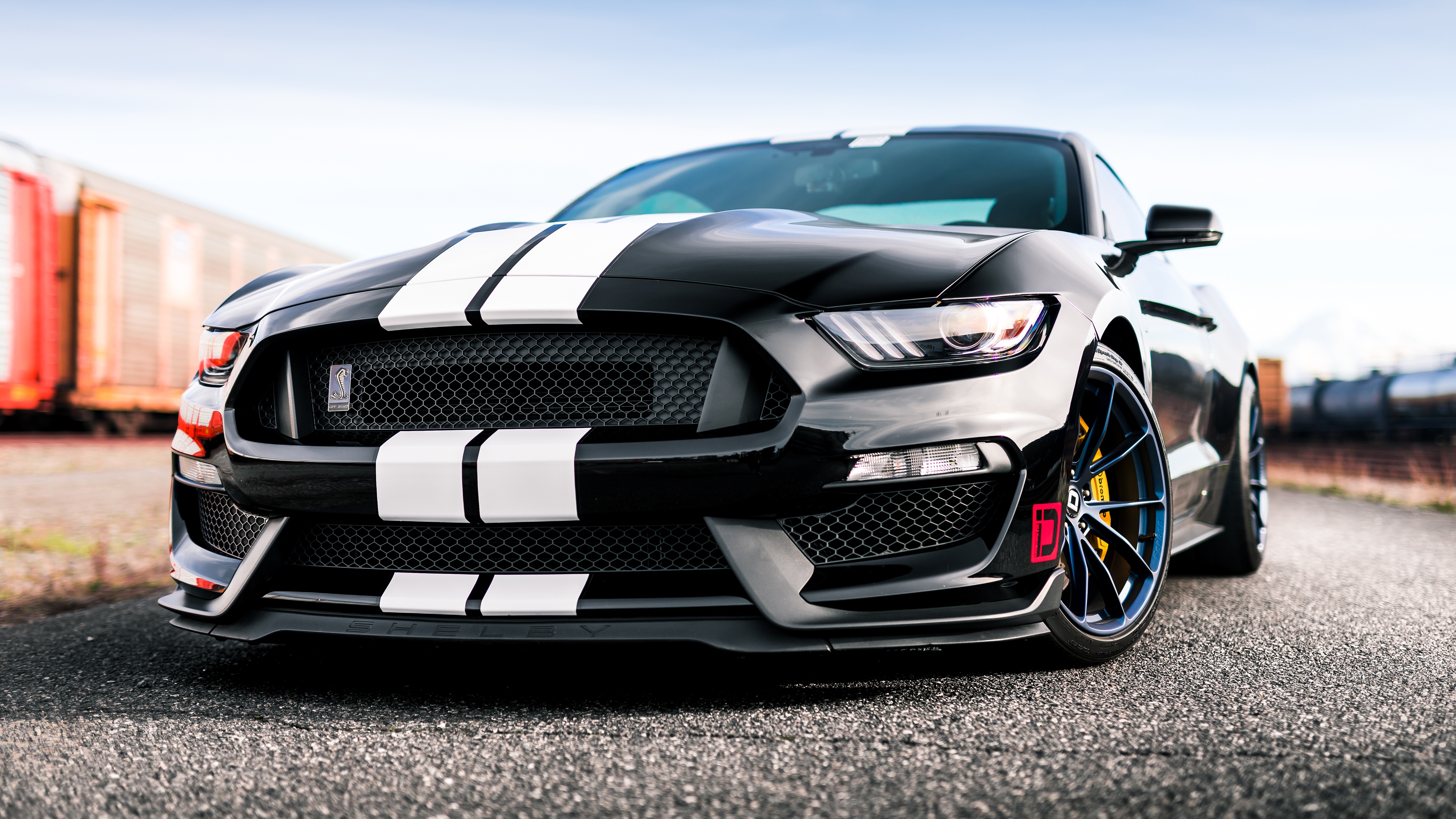 Ford Mustang Shelby GT350 4K, Muscle Car, Car, Ford Mustang, Black Car, Ford, Ford Mustang Shelby Gallery HD Wallpaper