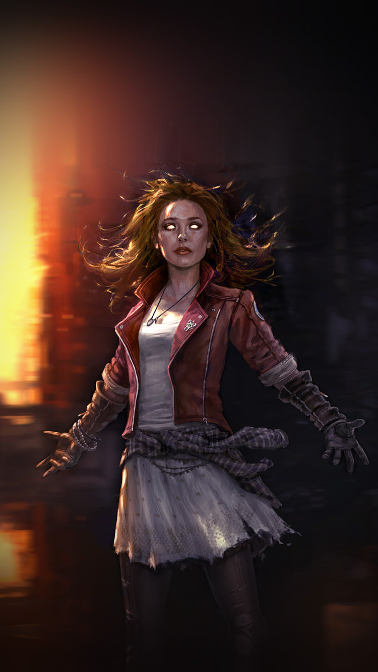Scarlett Witch Avengers Illust Scary Art Hero
