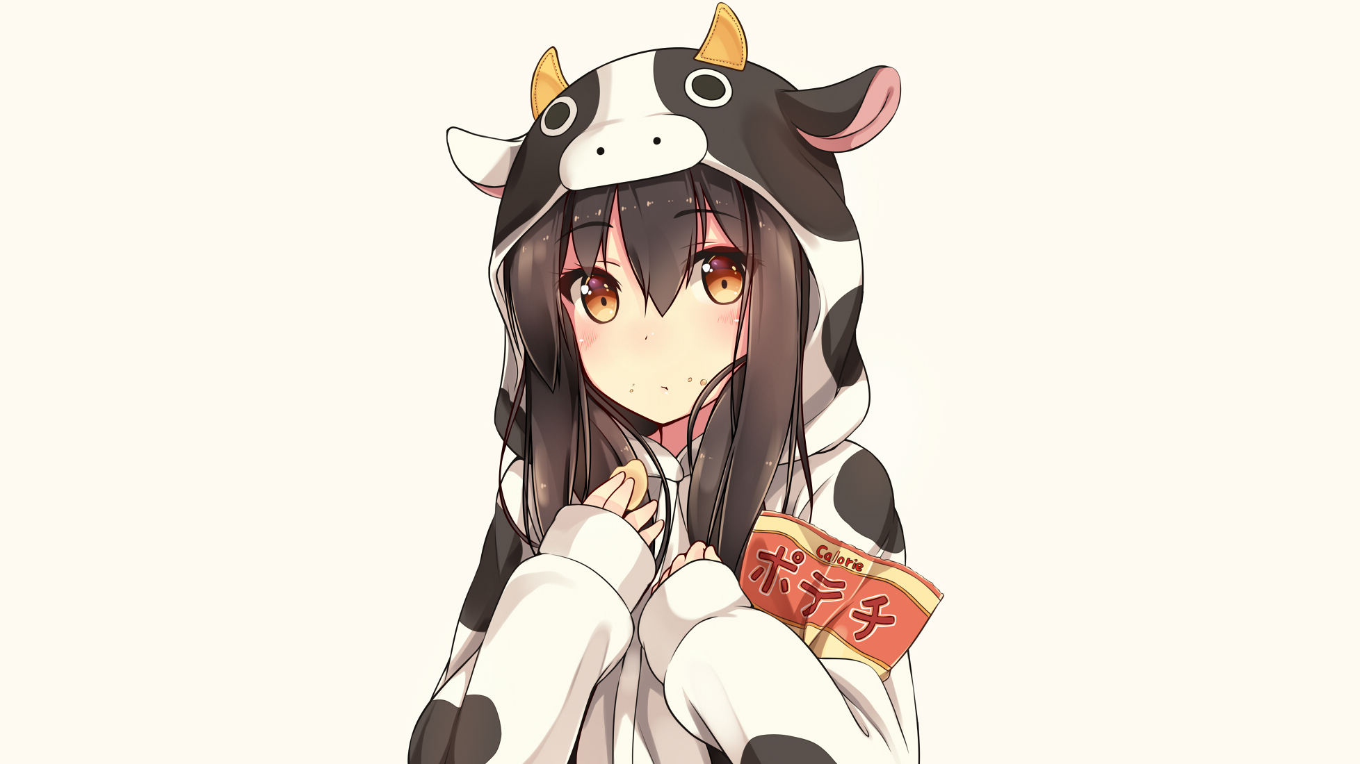 Wallpaper, drawing, illustration, anime girls, hoods, cartoon, original characters, sketch, mangaka 1956x1100