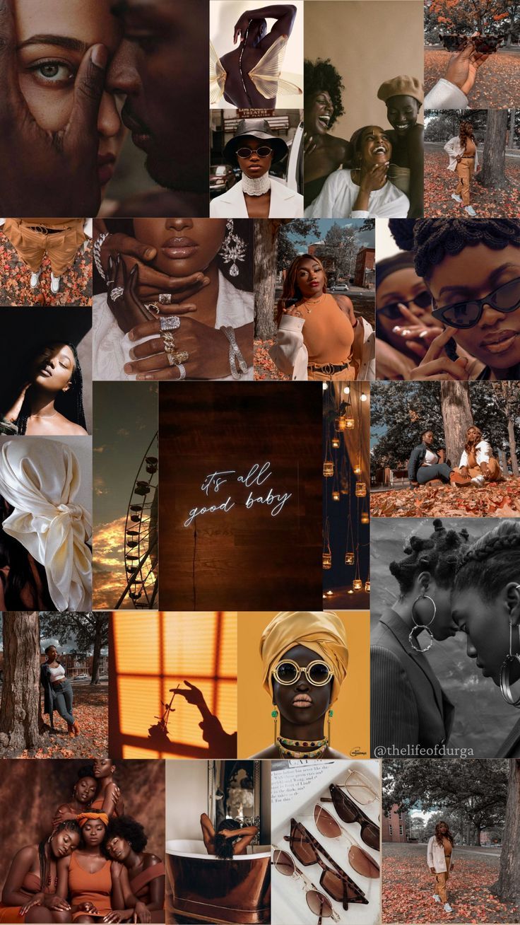 aesthetic autumn iphone wallpaper collage. Black aesthetic wallpaper, Black girl magic art, Black. Black aesthetic wallpaper, Black love art, Black art picture