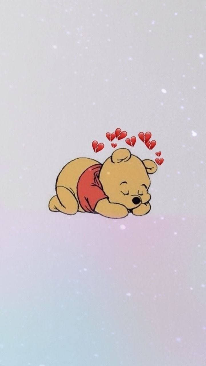 Download Pooh Sleeping As Instagram Pfp Wallpaper