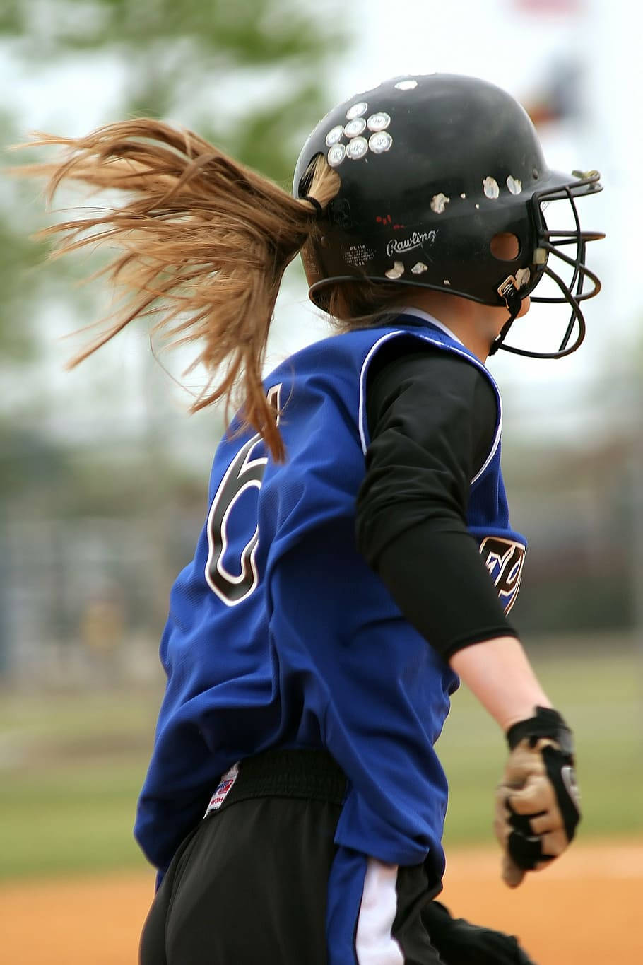Download Cute Softball Girl Wallpaper