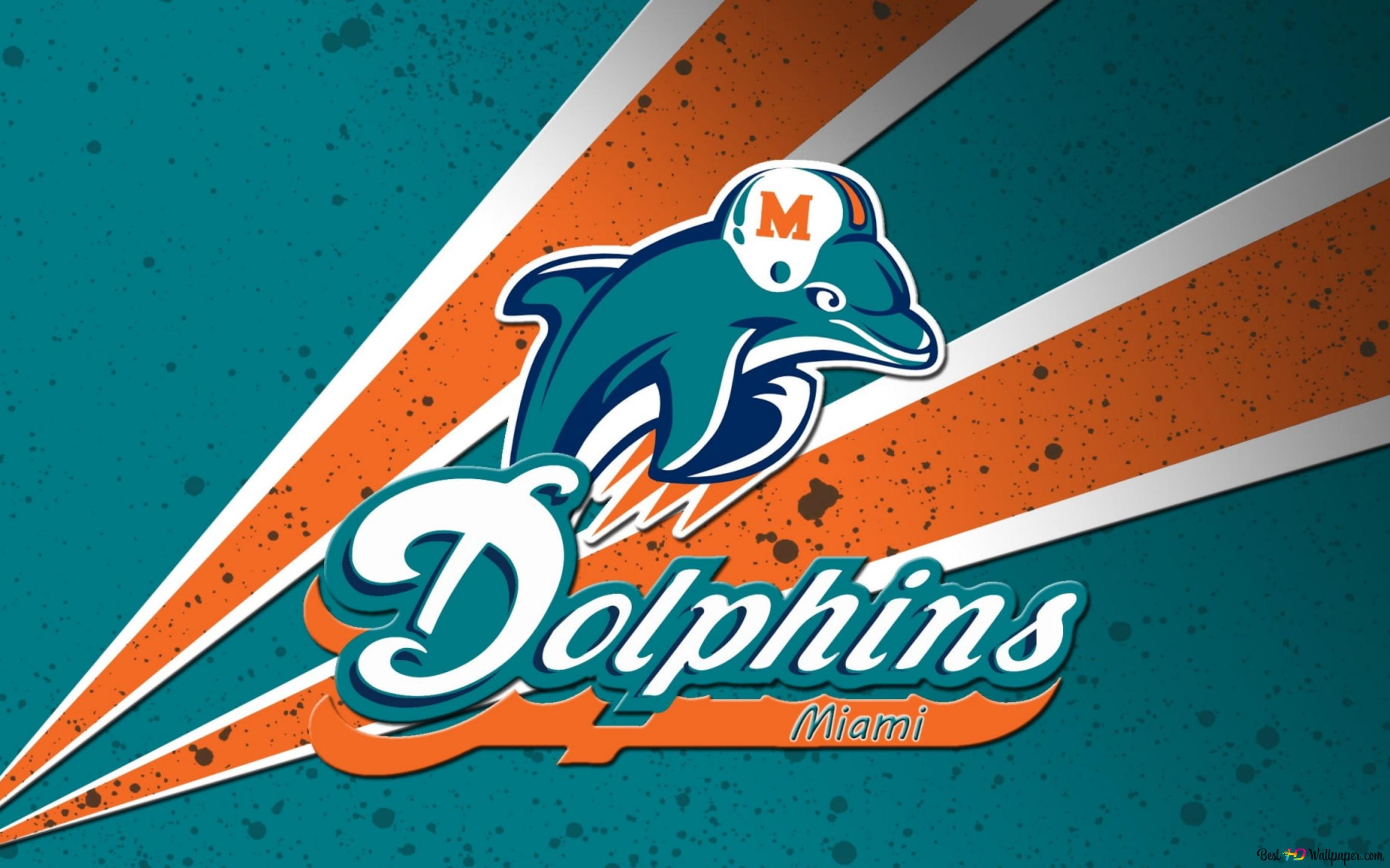Miami dolphins logo 4K wallpaper download