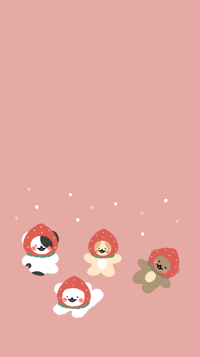 strawberry bear wallpaper｜TikTok Search