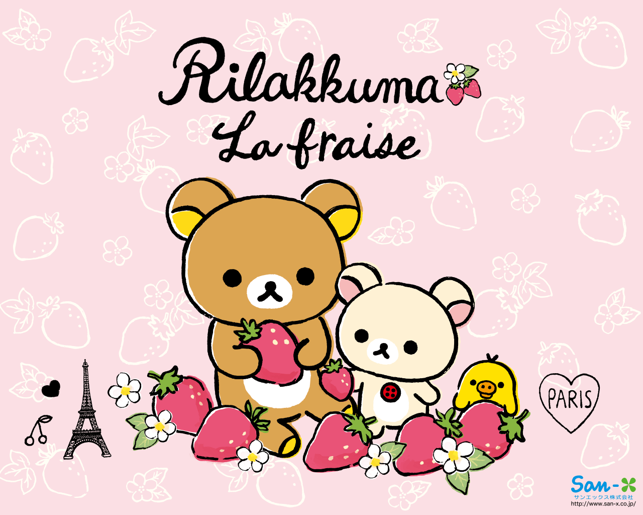 Rilakkuma Strawberry Wallpaper