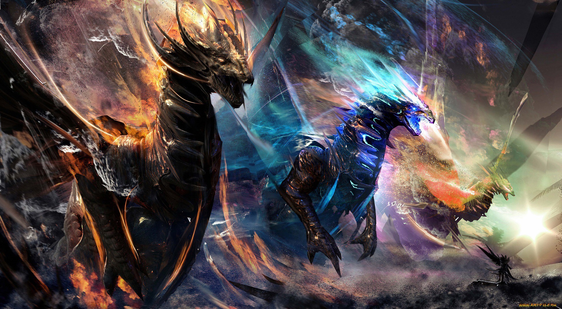 Wallpaper / creature, dragon, fantasy art free download