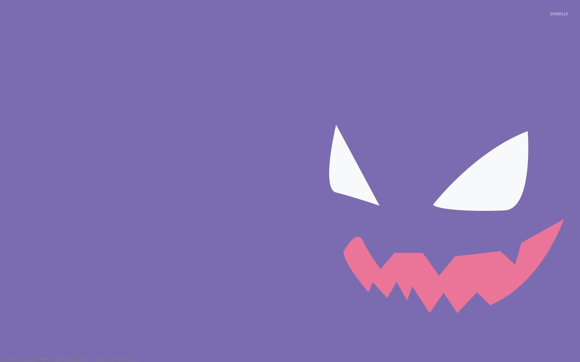 Wallpaper : pokemon, black, Gengar, purple, ghost 1920x1200