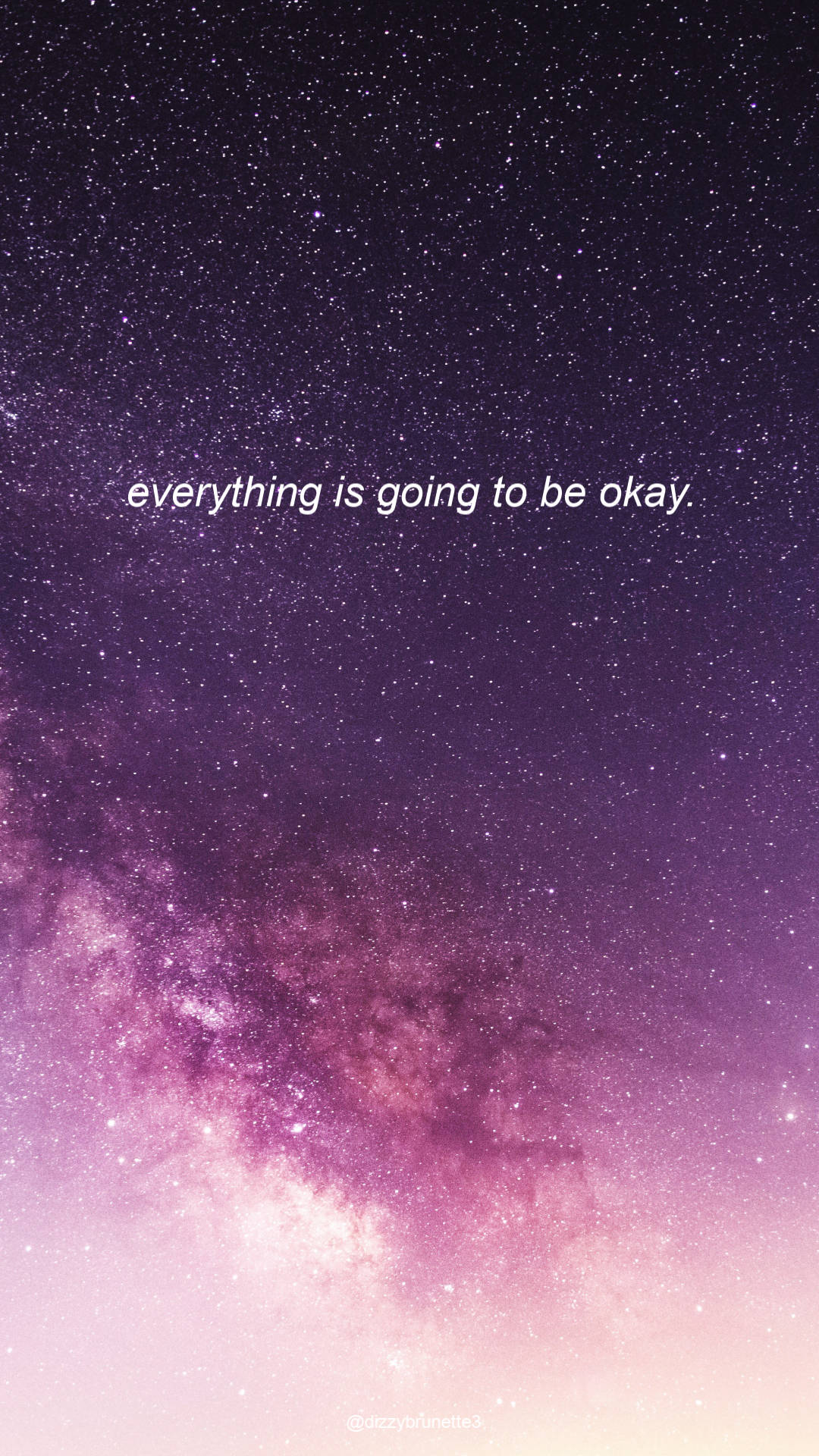 Download Everything Will Be Okay Purple Stars Wallpaper