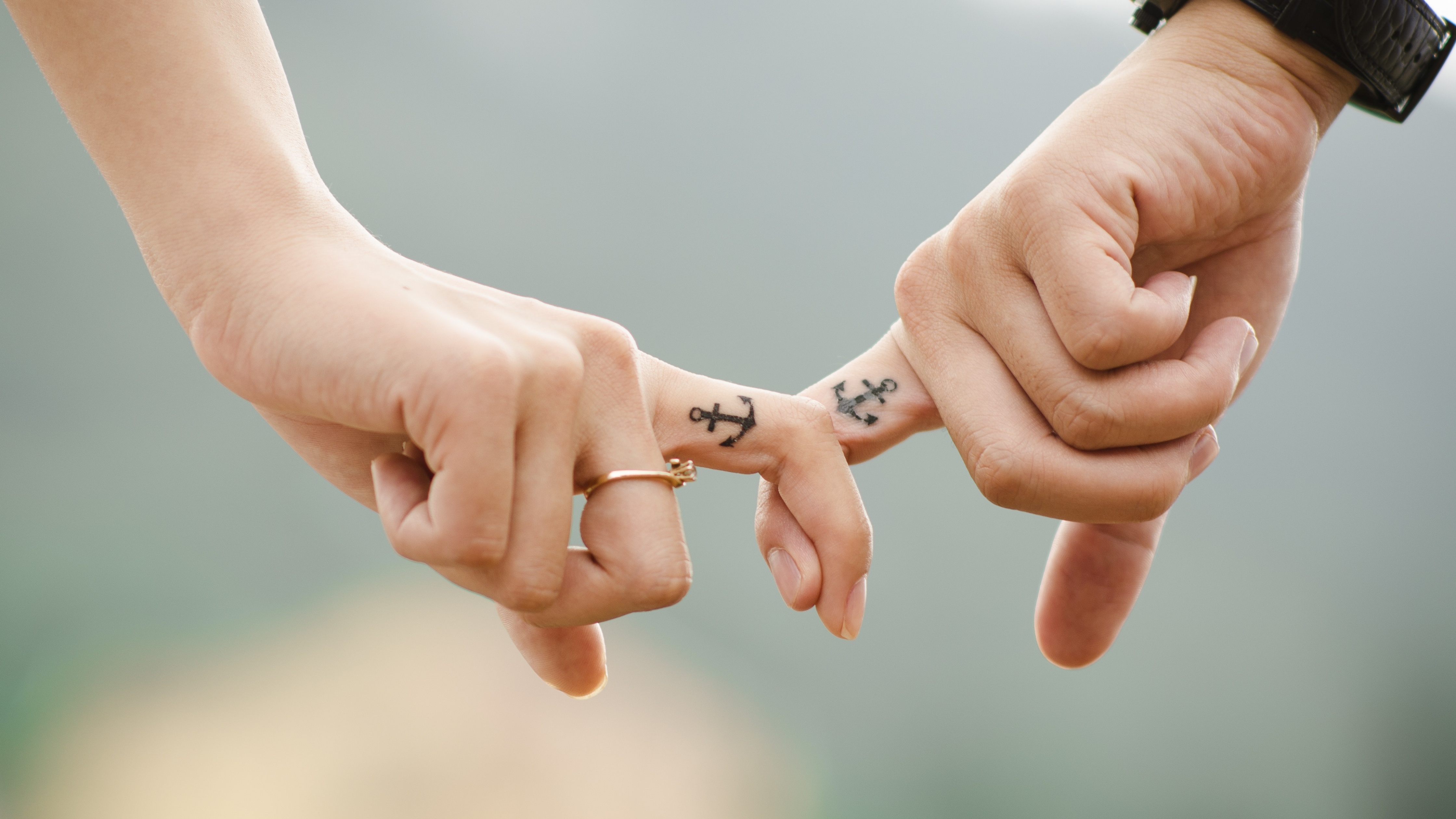 Couple Wallpaper 4K, Hands together, Fingers, Love