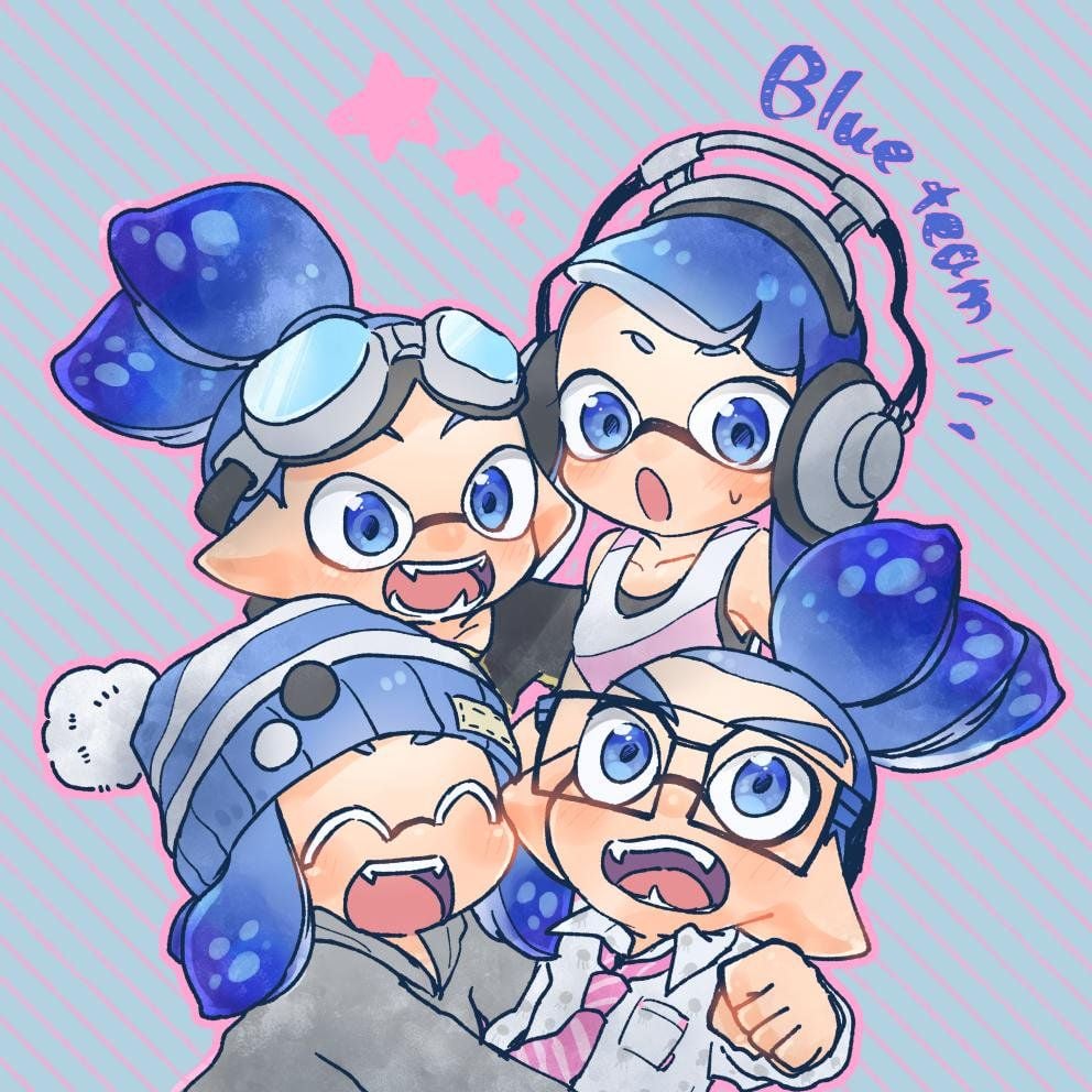 Splatoon Manga Team Blue Wallpapers - Wallpaper Cave