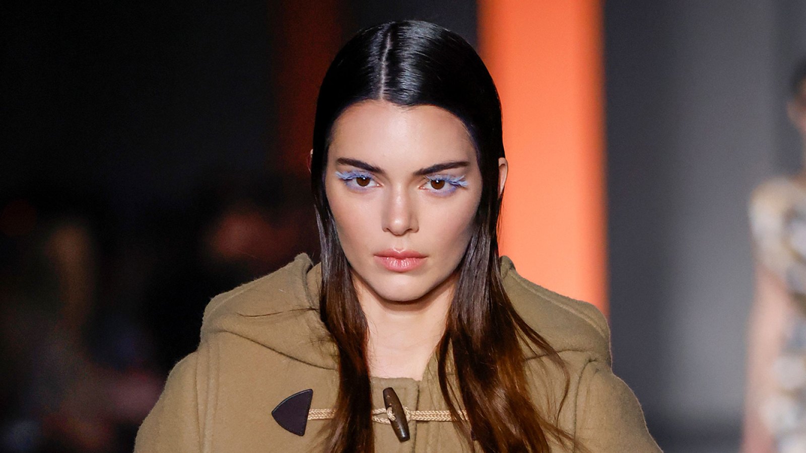 Kendall Jenner Debuts Icy Eyelashes in Prada Fashion Show: Pics