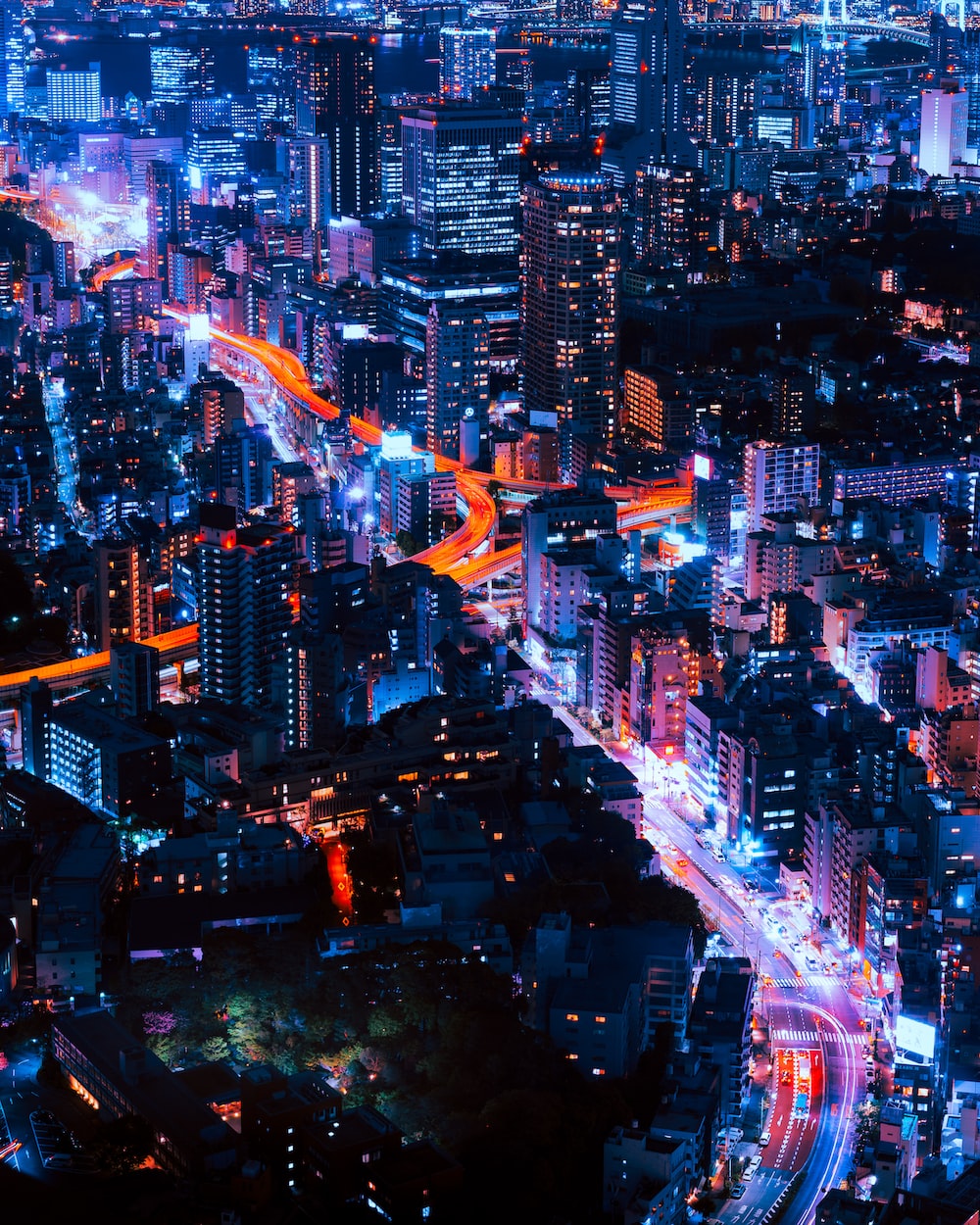 Neon City Picture. Download Free Image