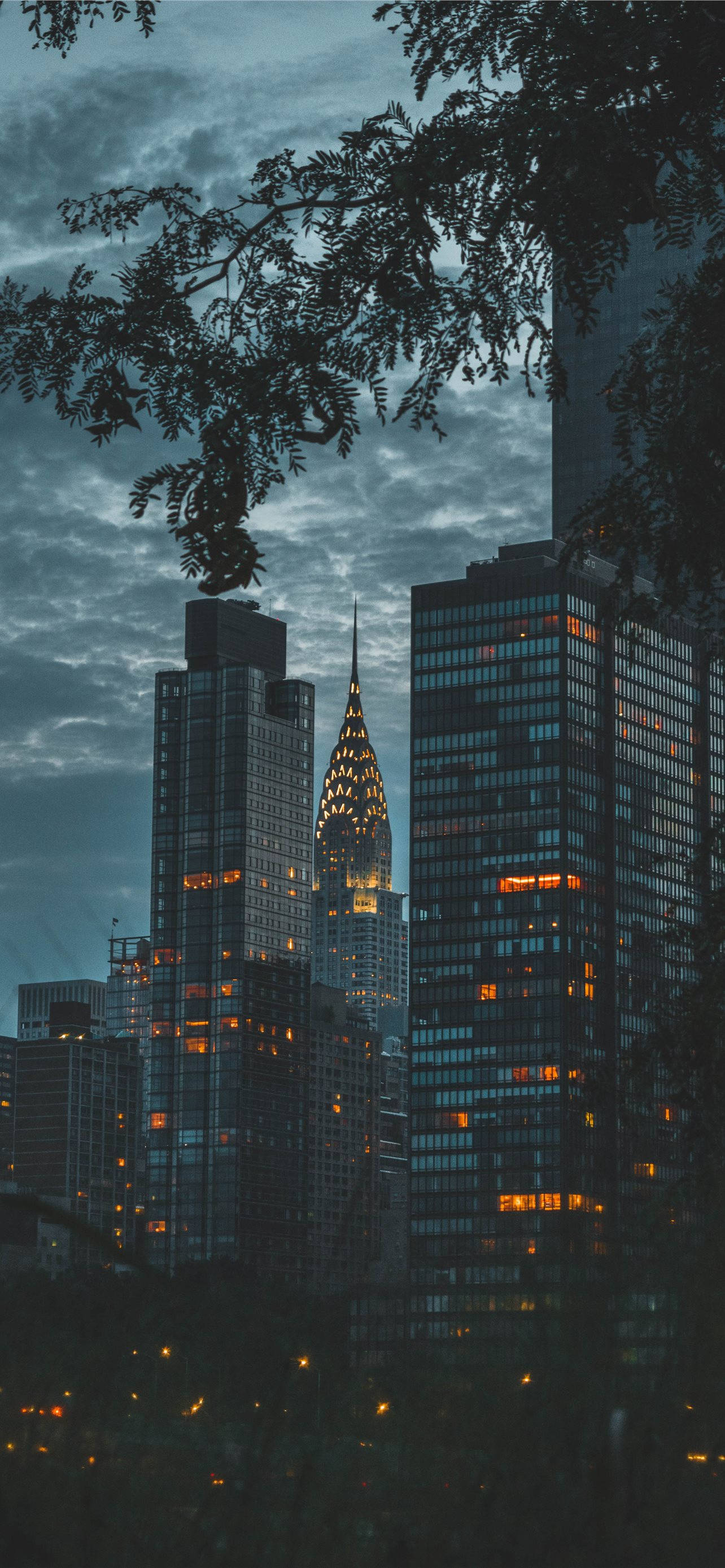 Download Best Dark iPhone City Lights Wallpaper