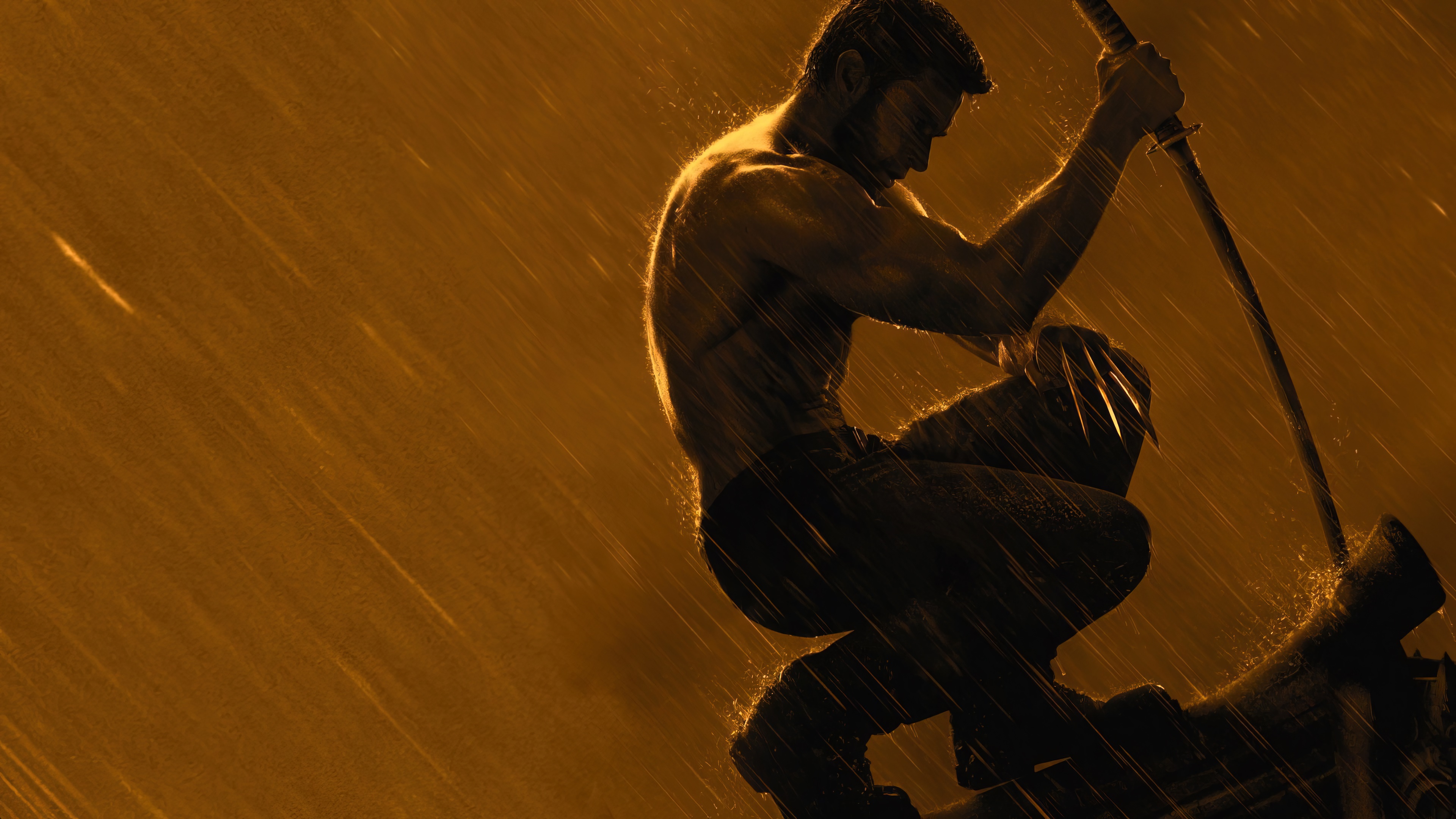 wallpaper, wolverine, logan, katana, sword, 4k, HD Gallery HD Wallpaper