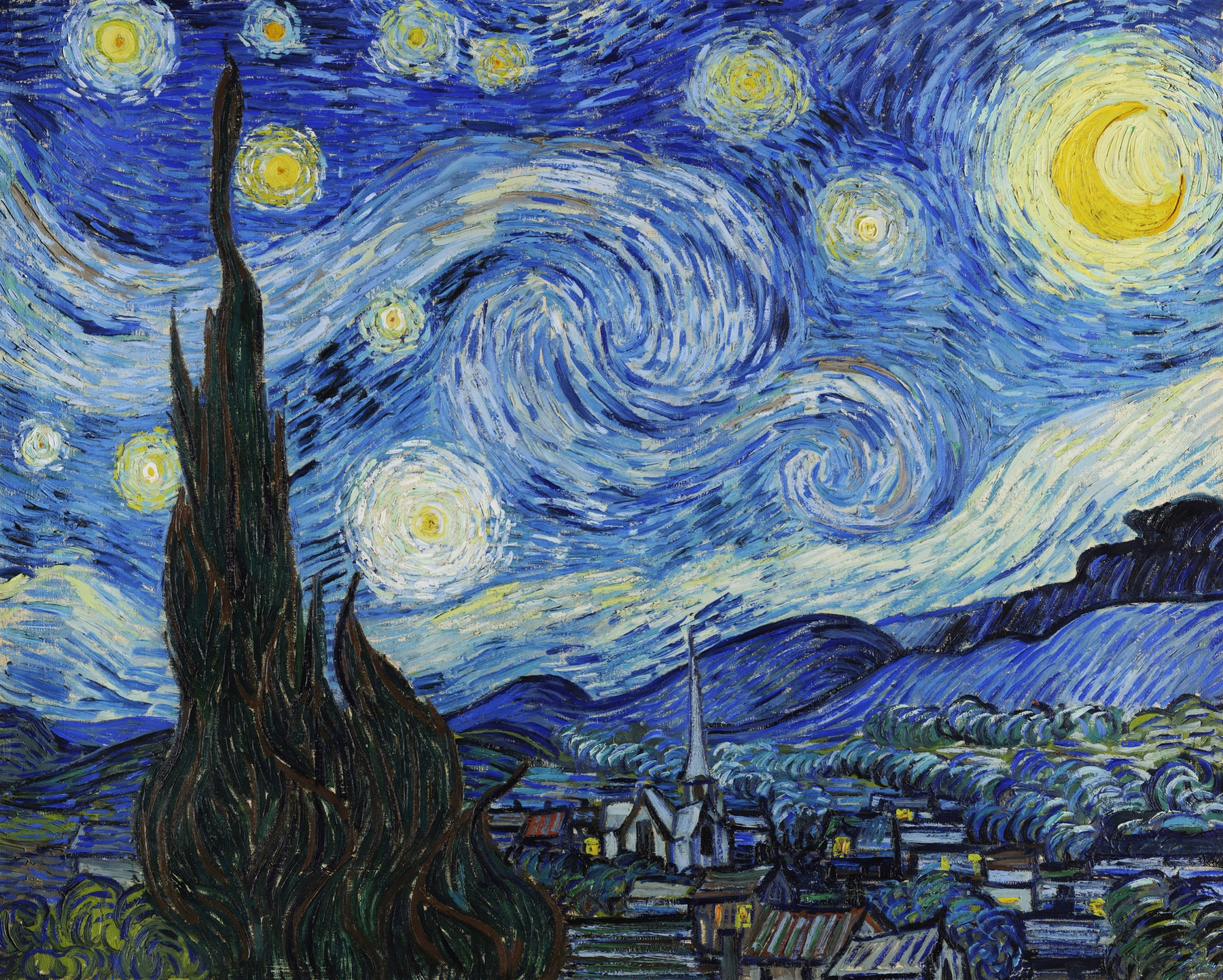 The starry night wallpaper