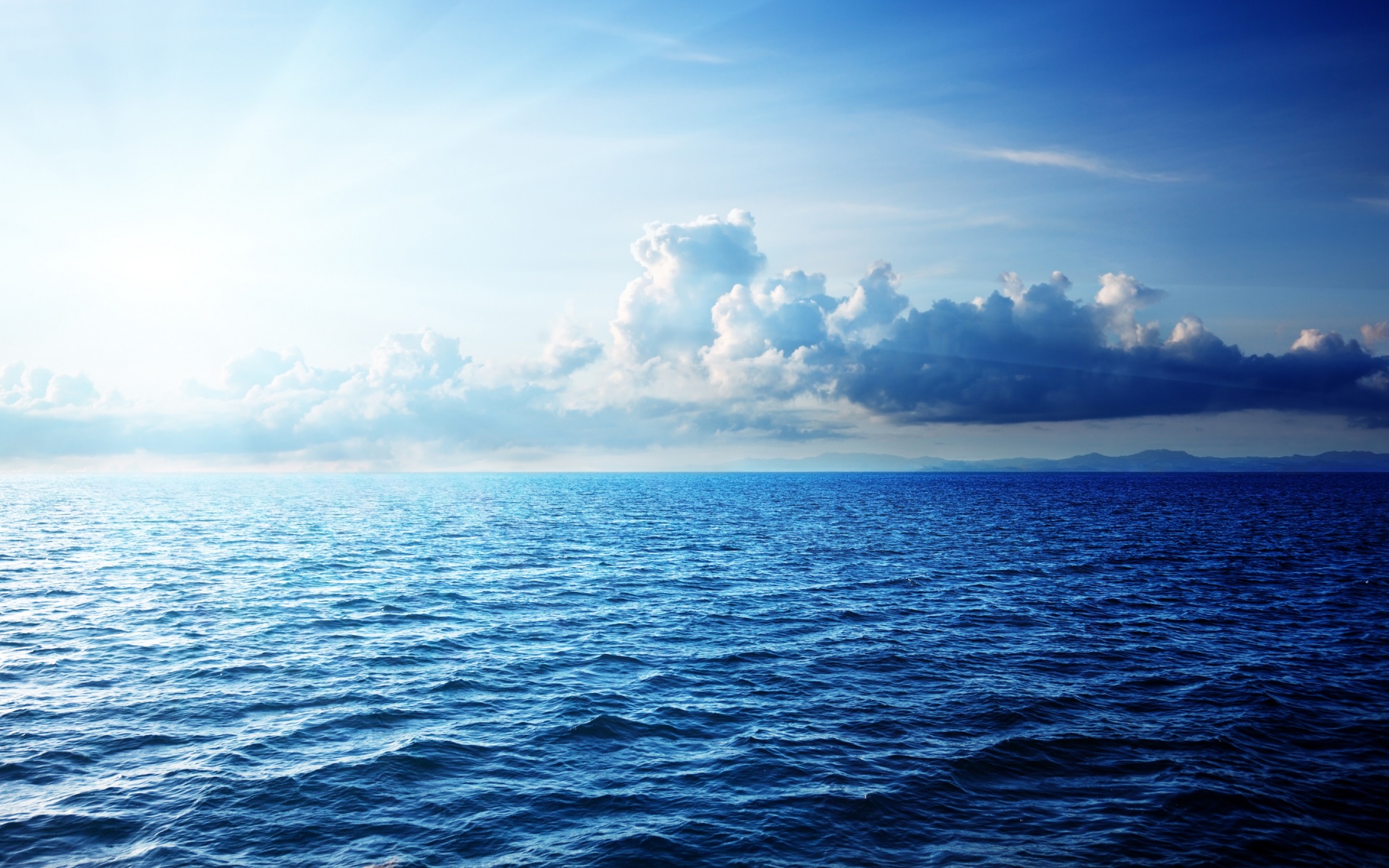 Caribbean Ocean & Nice Clouds wallpaper. Caribbean Ocean & Nice Clouds