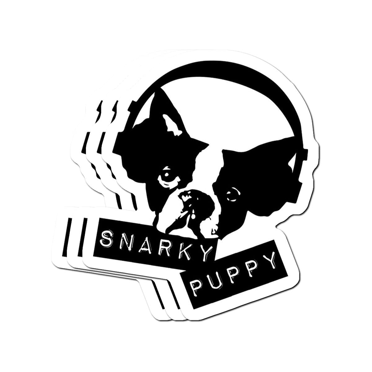 Big Lens Store Snarky Puppy Logo HD Stickers (3 Pcs Pack), Sports & Outdoors