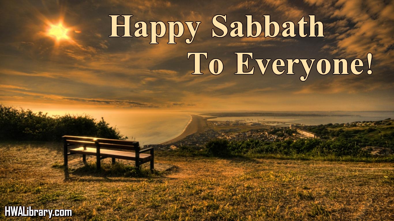 Happy Sabbath to everyone from HWALibrary.com!. Herbert W Armstrong Library