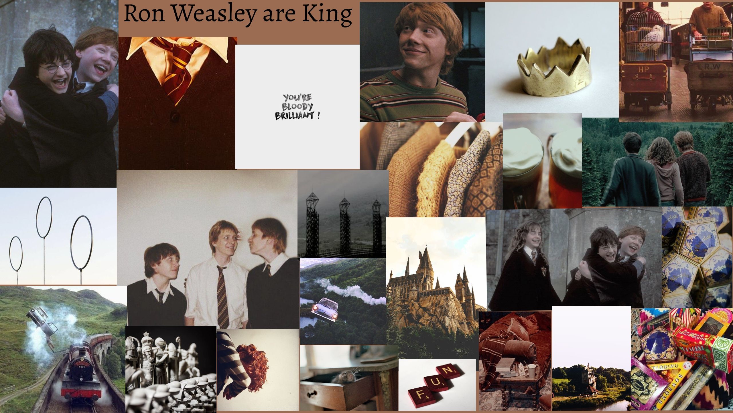 Ron Weasley Aesthetic Background. Ron weasley aesthetic, Weasley aesthetic, Collage background