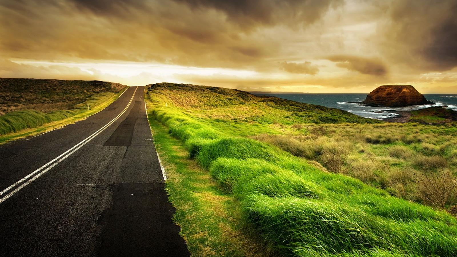 Great view trip in the nature HD wallpaper