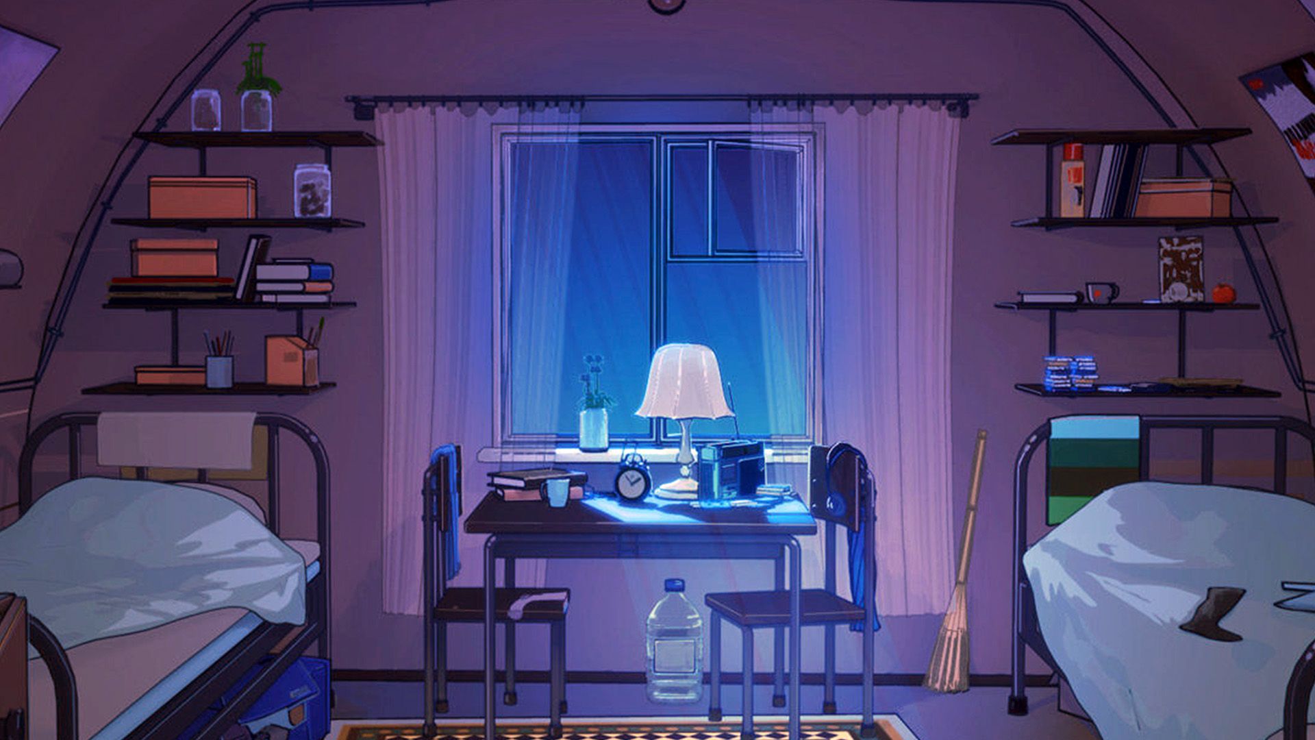 Anime Girl Bedroom Wallpaper