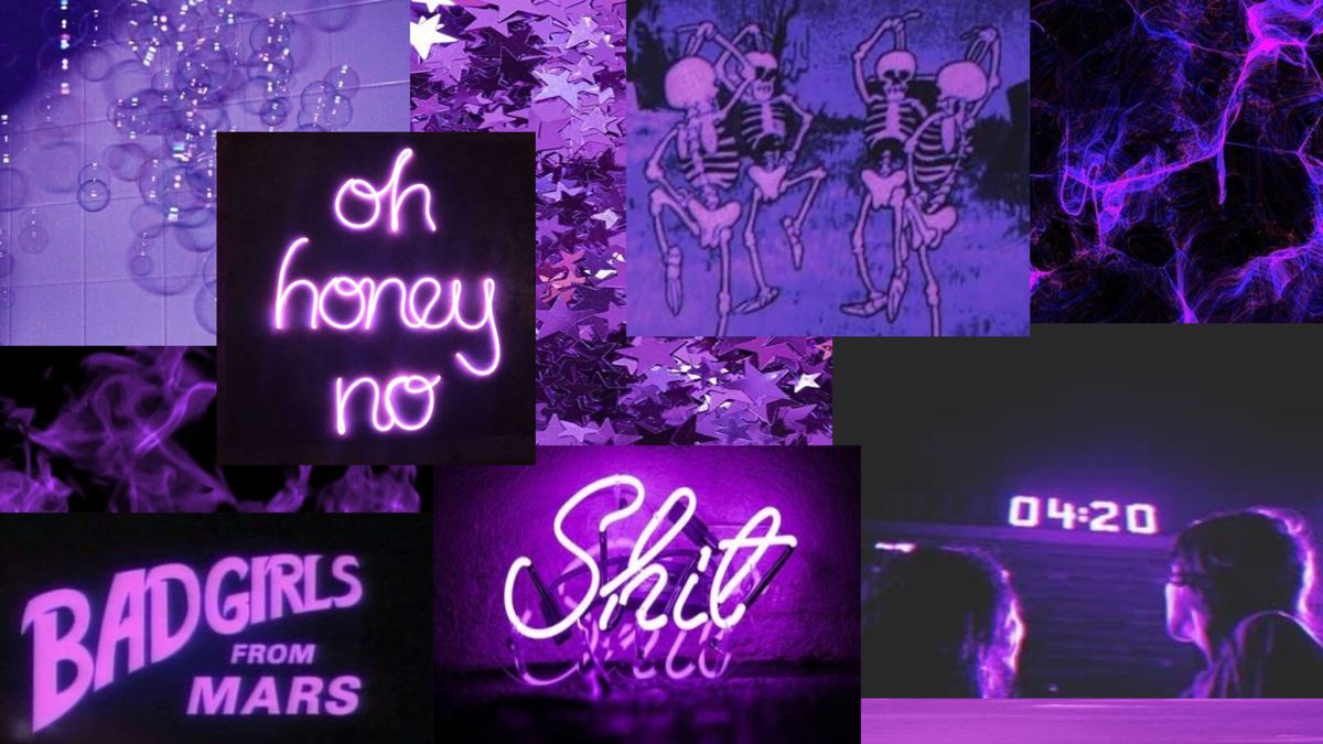 purple neon wallpaper #wallpaper #purple #aesthetic #desktop #desktopwallpaper. Neon wallpaper, Computer wallpaper desktop wallpaper, Aesthetic pastel wallpaper
