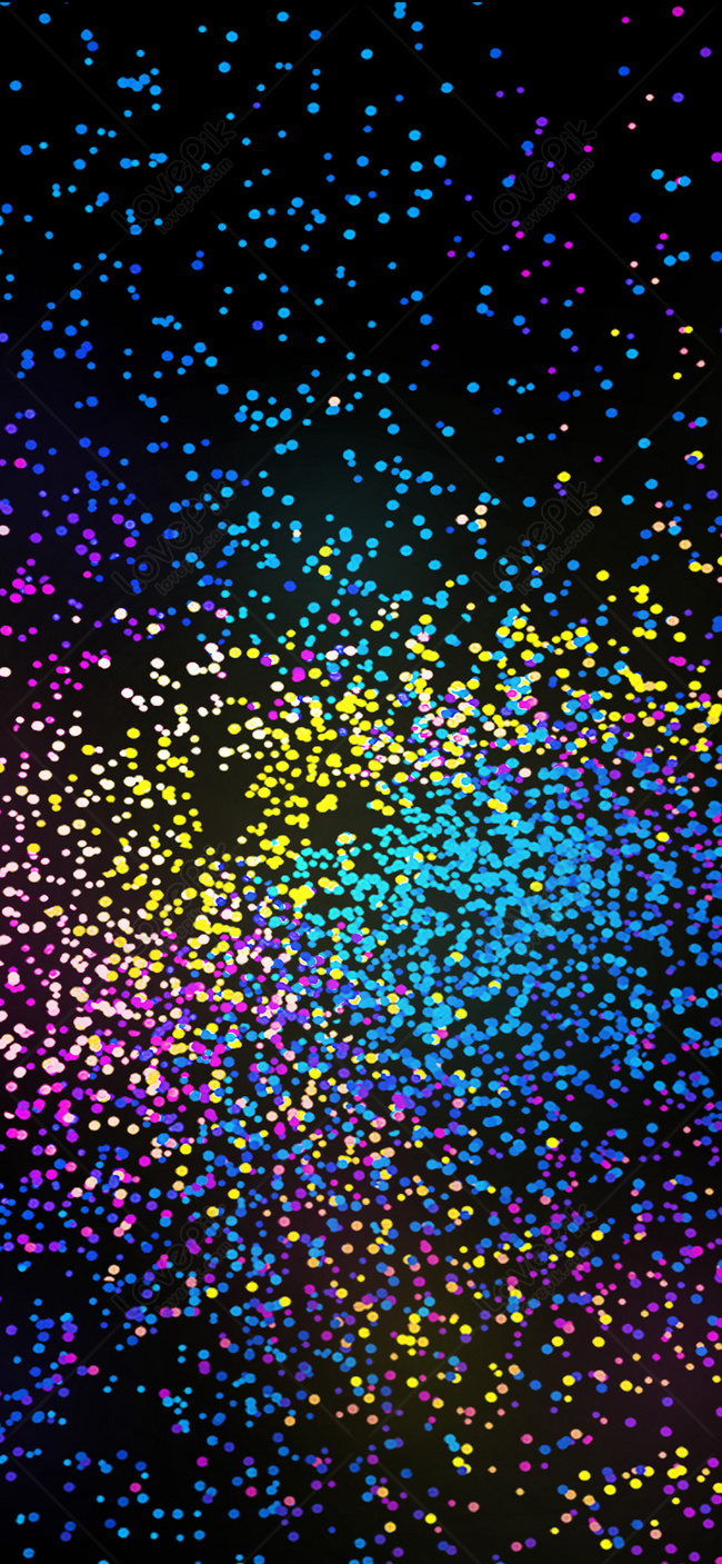 Colorful Technology Particle Mobile Phone Wallpaper Image Free Download