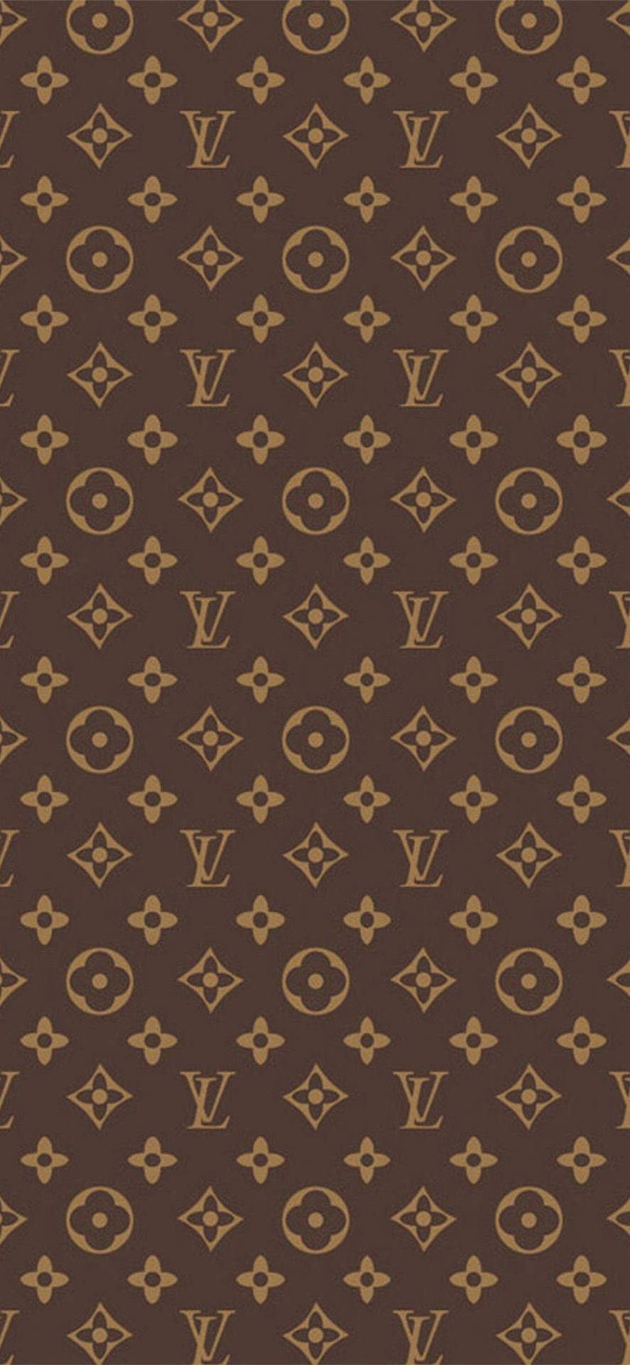 Download Brown Aesthetic Louis Vuitton Phone Wallpaper