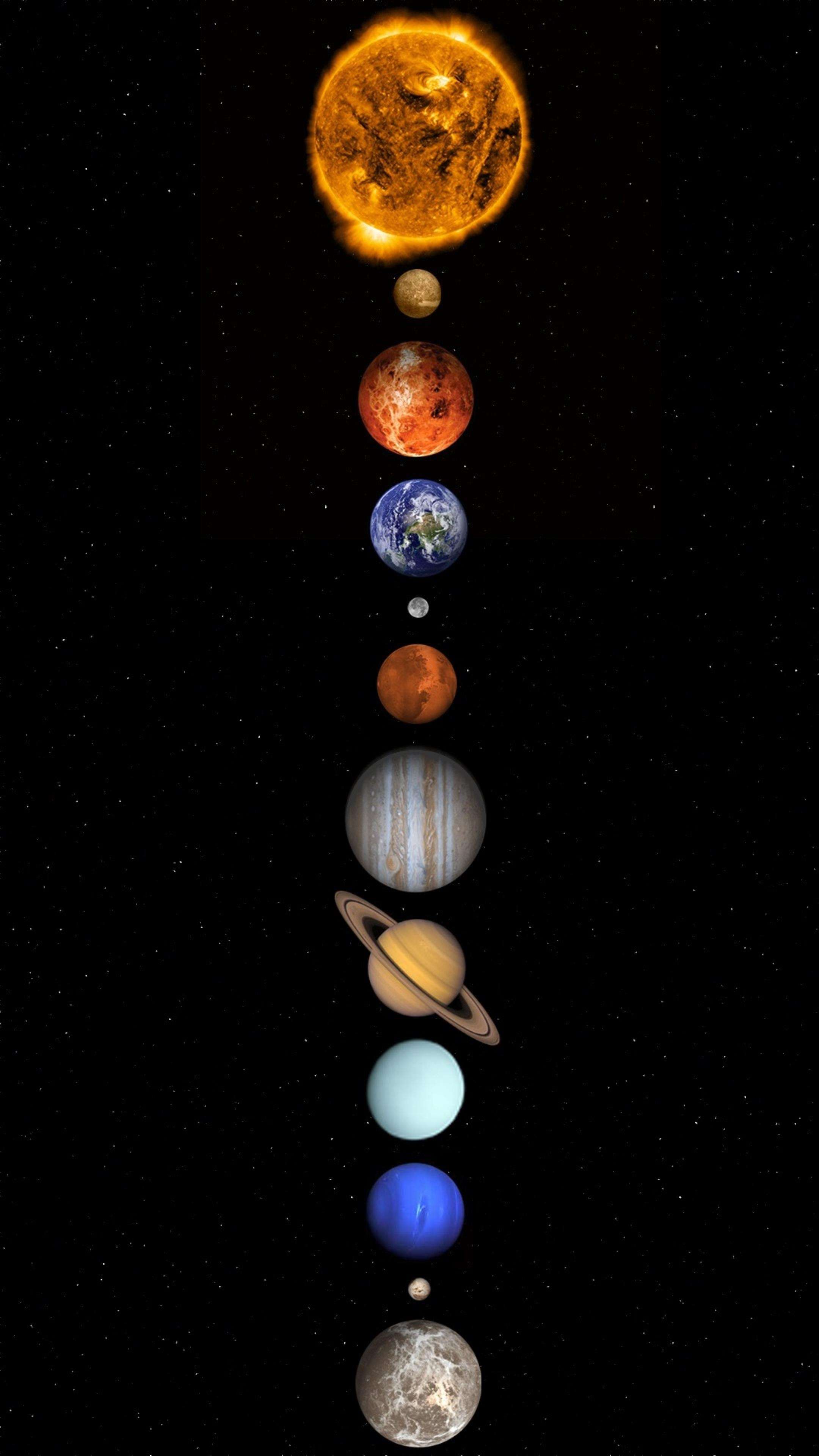 All Planets 4K Phone Wallpaper