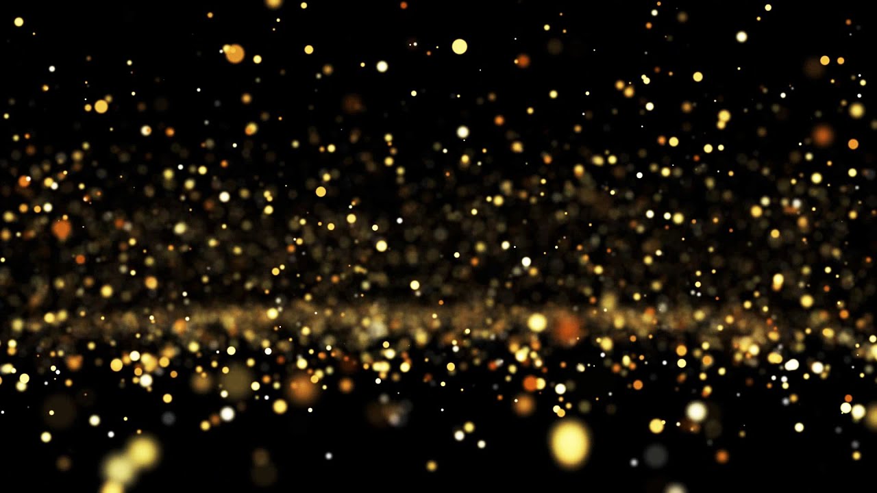 4k Golden Bokeh Particles Flying footage.. Free Video Background Loops.. Golden Particle Dust