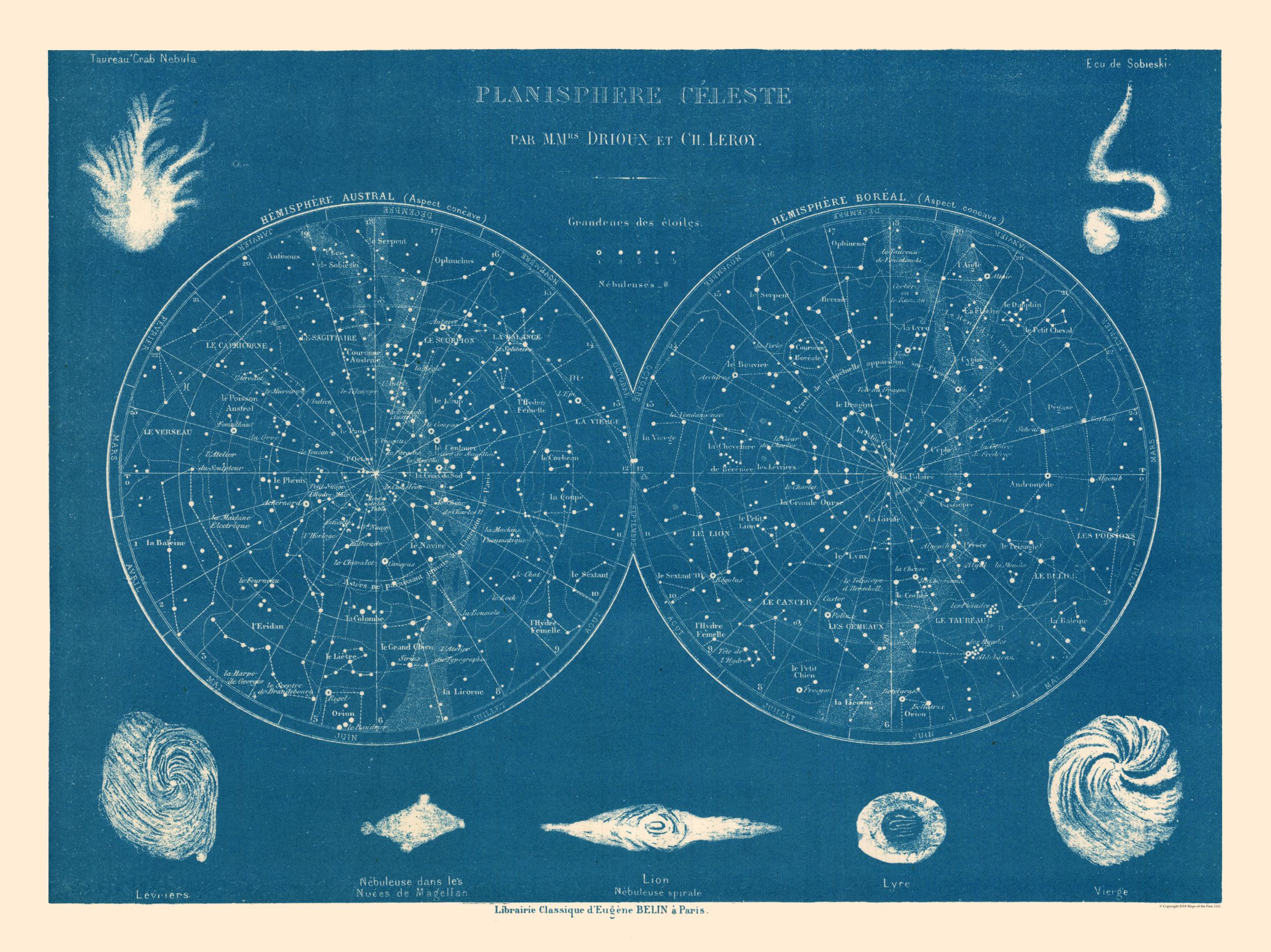 Celestial Planisphere 1882.00 x 30.69 Satin Paper