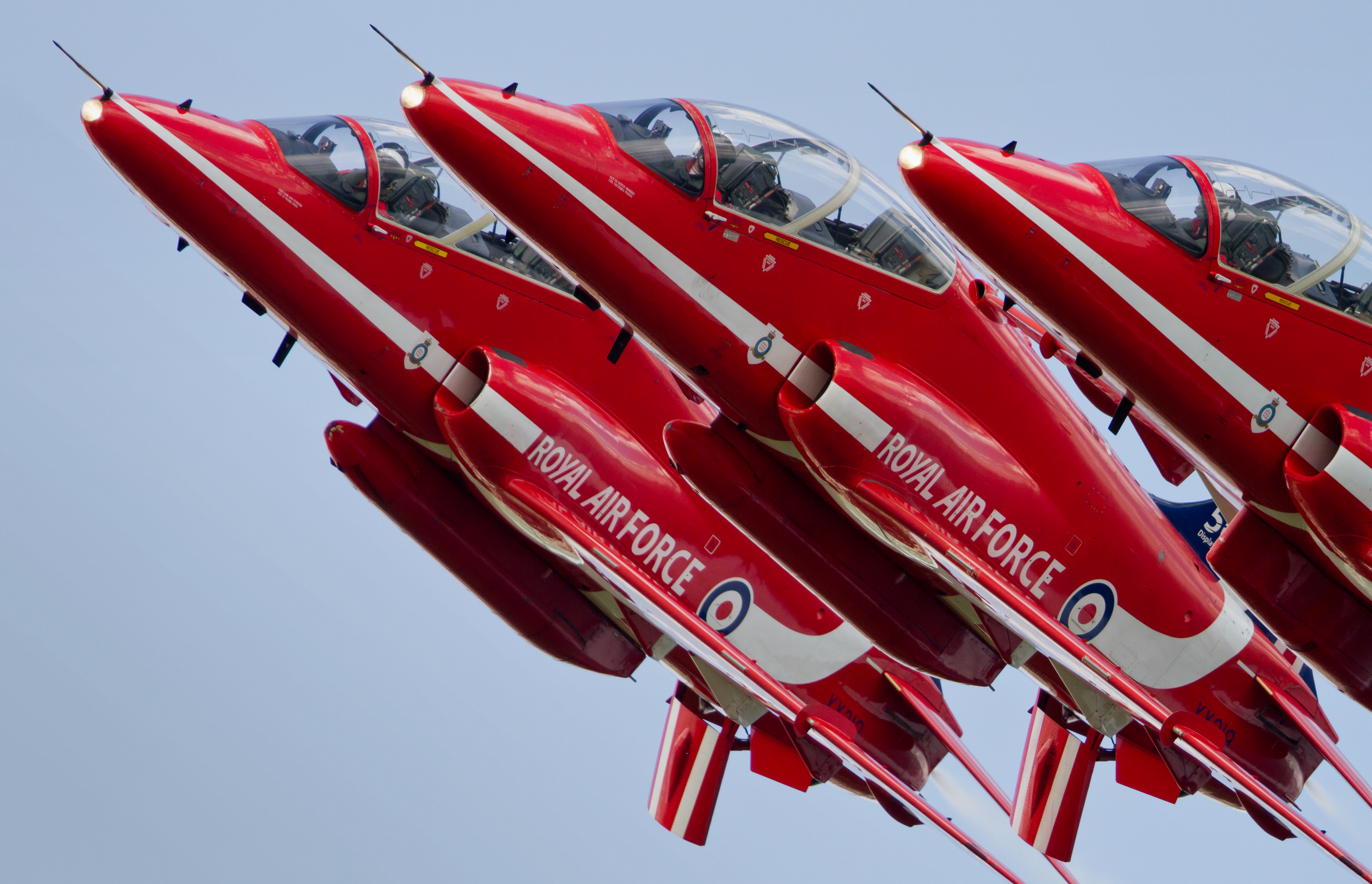 Wallpaper, red, flying, hawk, aircraft, military, jet, airshow, Devon, arrows, raf, T1, dawlish, rafat, scampton 4931x3177