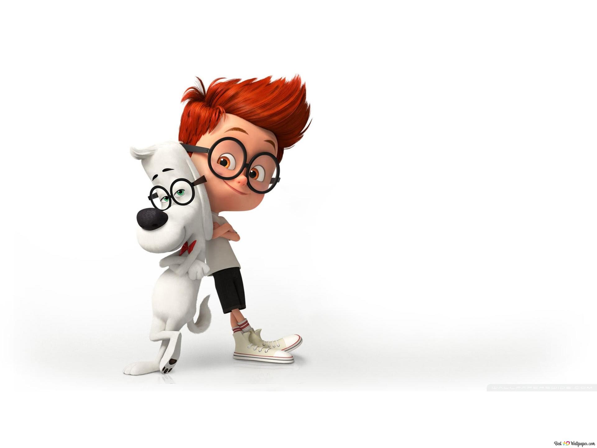 Mr. Peabody Sherman cartoon characters together on white background HD wallpaper download