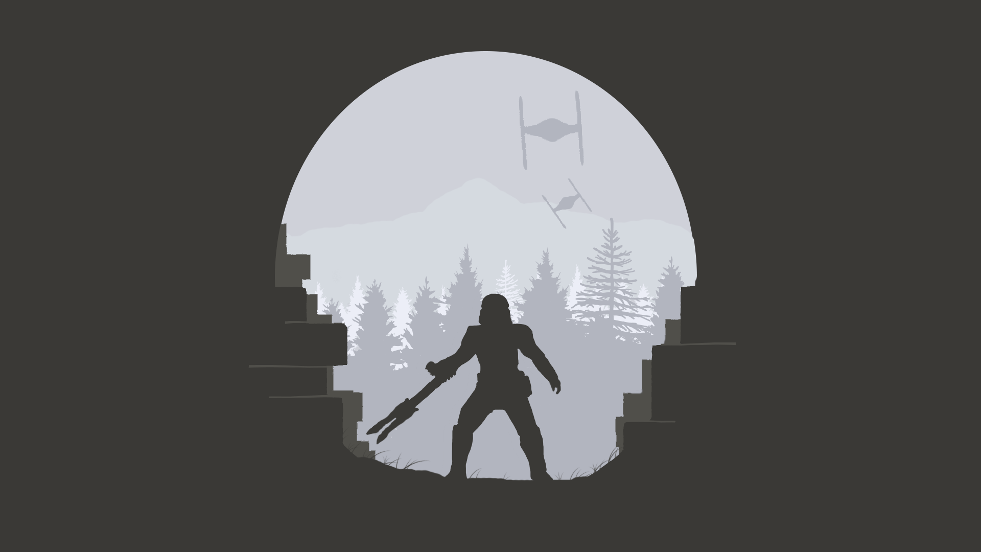 Minimalist Star Wars iPhone Wallpaper