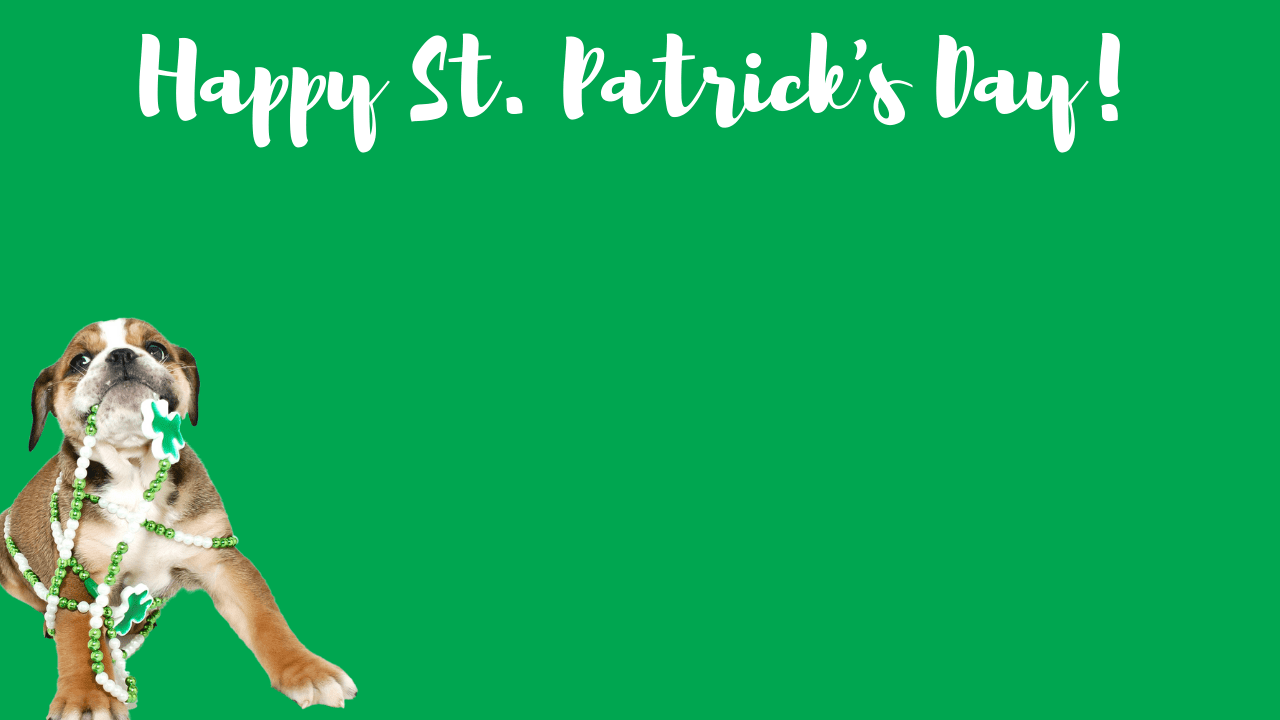 FREE Charmingly Lucky St. Patrick's Day Zoom Background