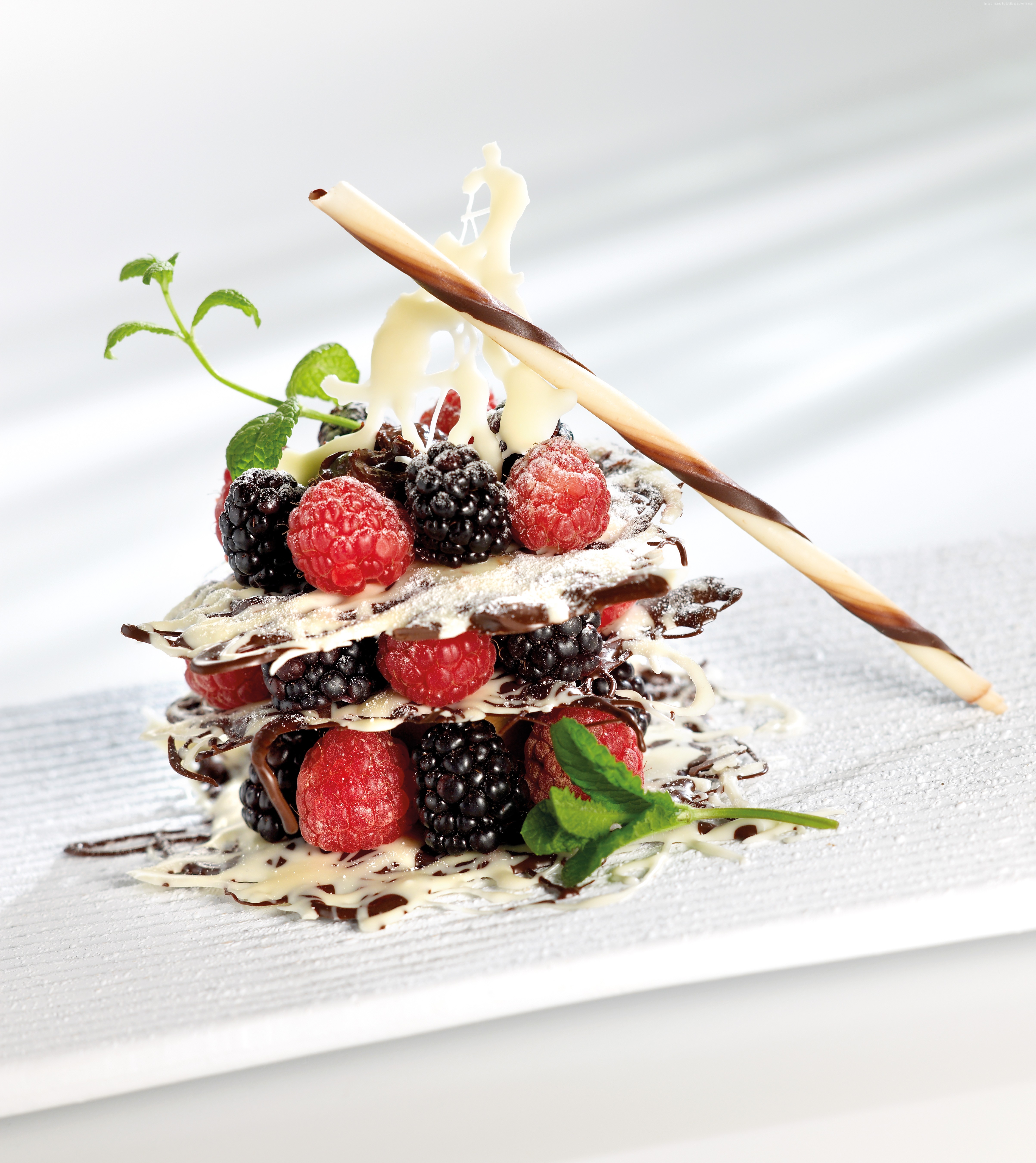 strawberry, sweet, sugar, mint, forest fruit, raspberry Gallery HD Wallpaper