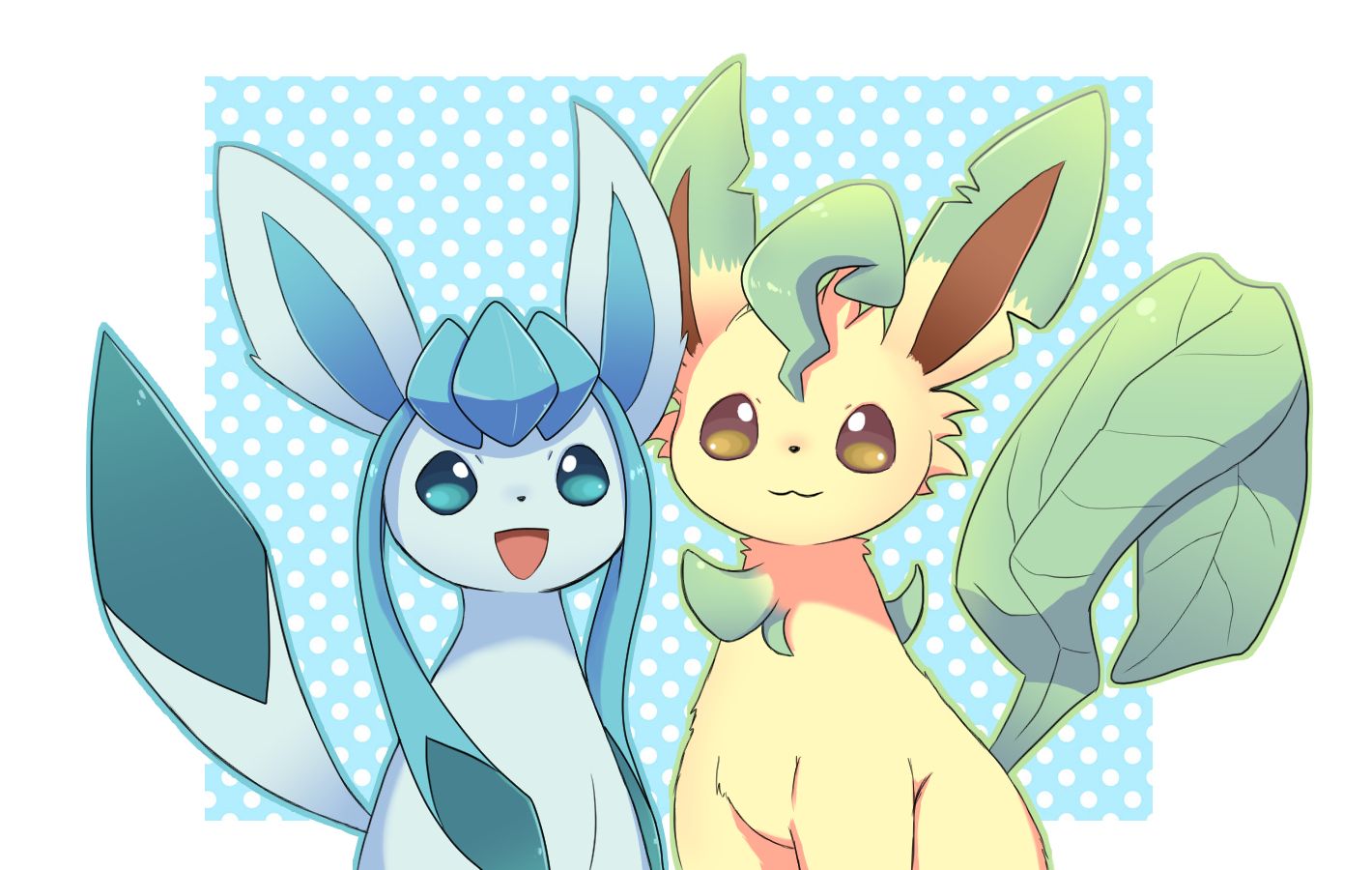 Leafeon And Glaceon Wallpapers - Wallpaper Cave, image size:1420x900