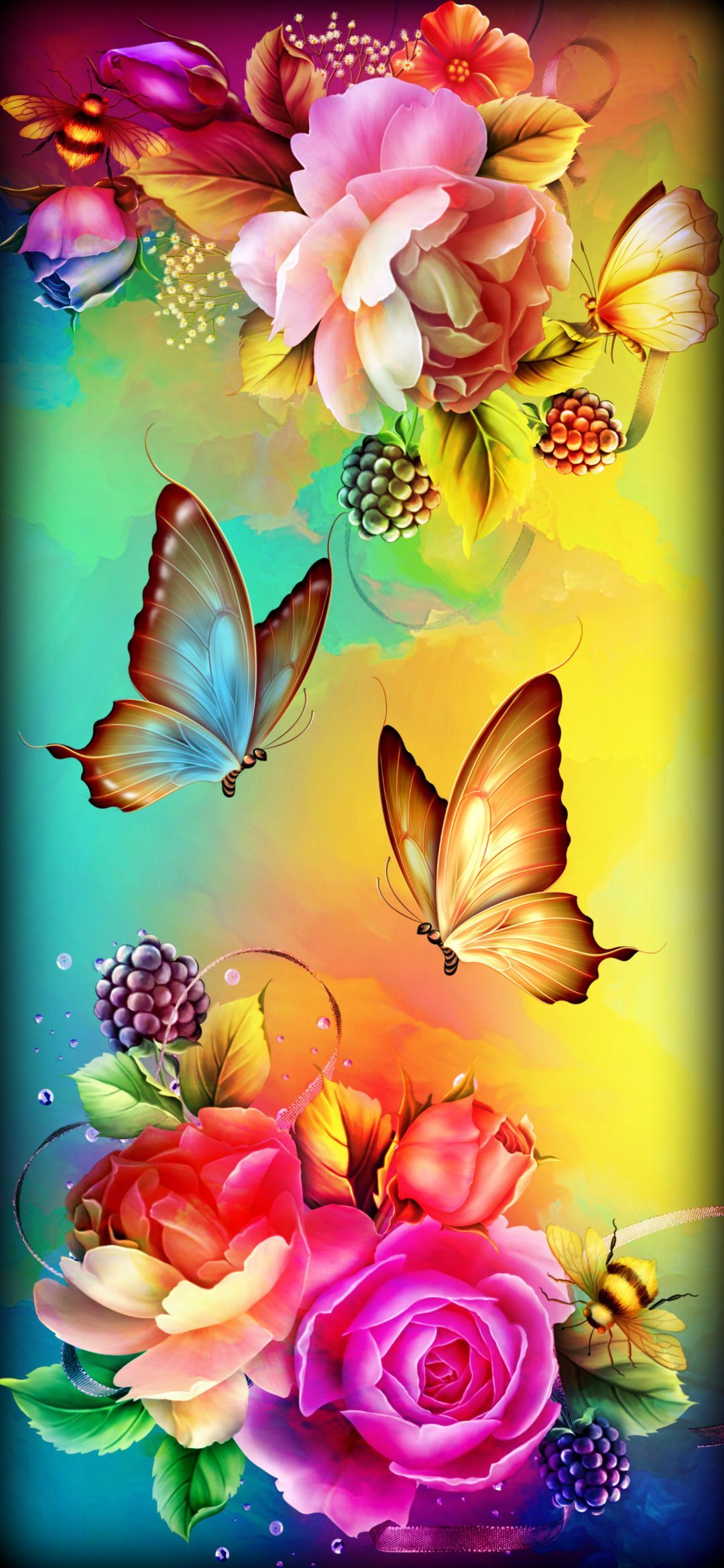 Beautiful Flowers and Butterflies Wallpaper Free Beautiful Flowers and Butterflies Background