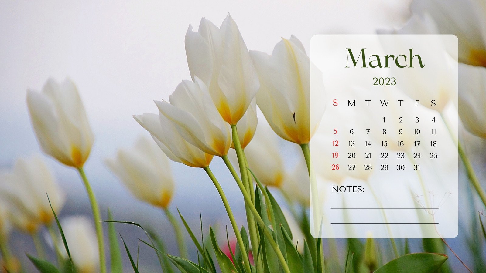 Free and customizable spring desktop wallpaper templates