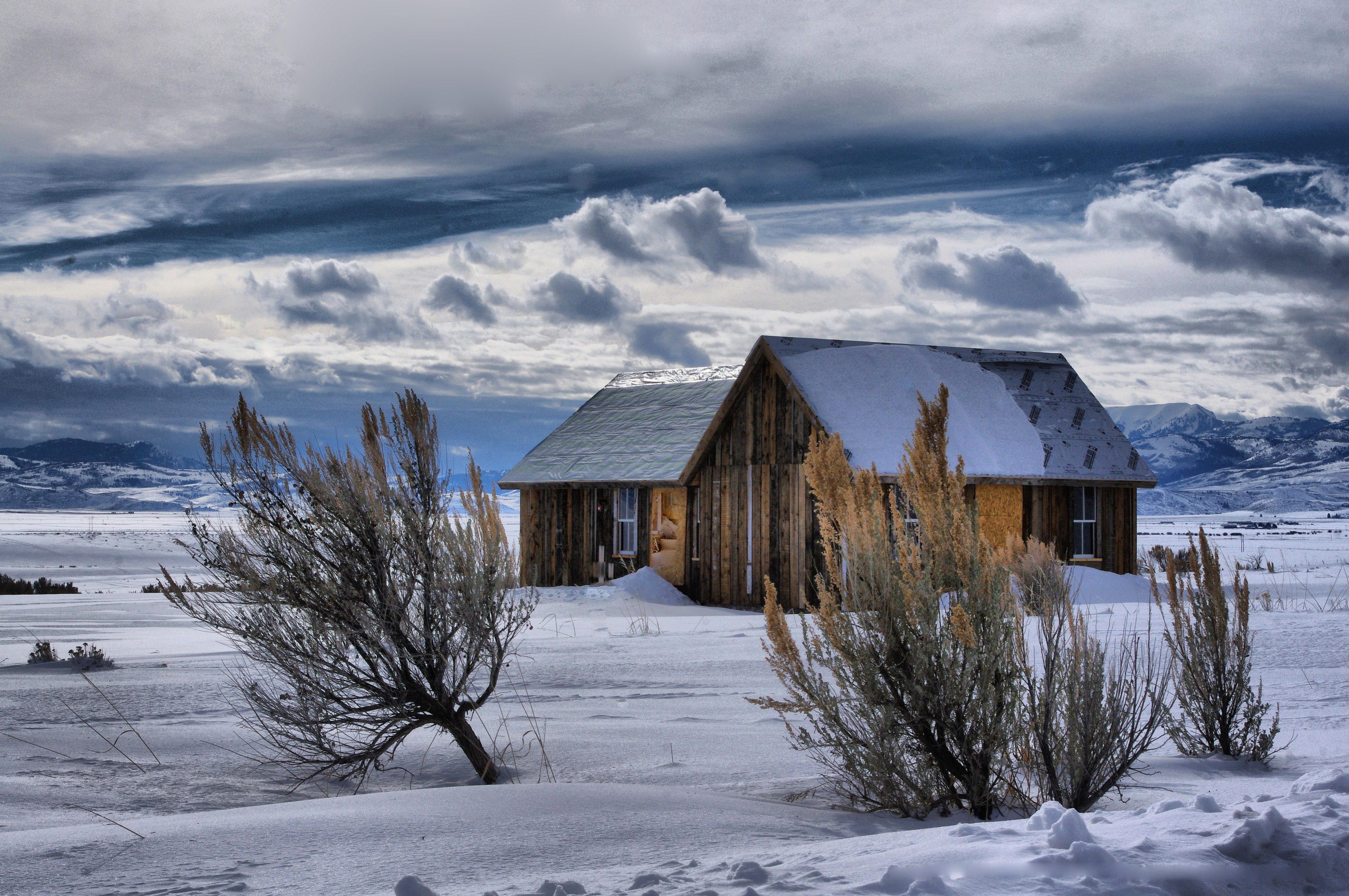 Cabin in Snow