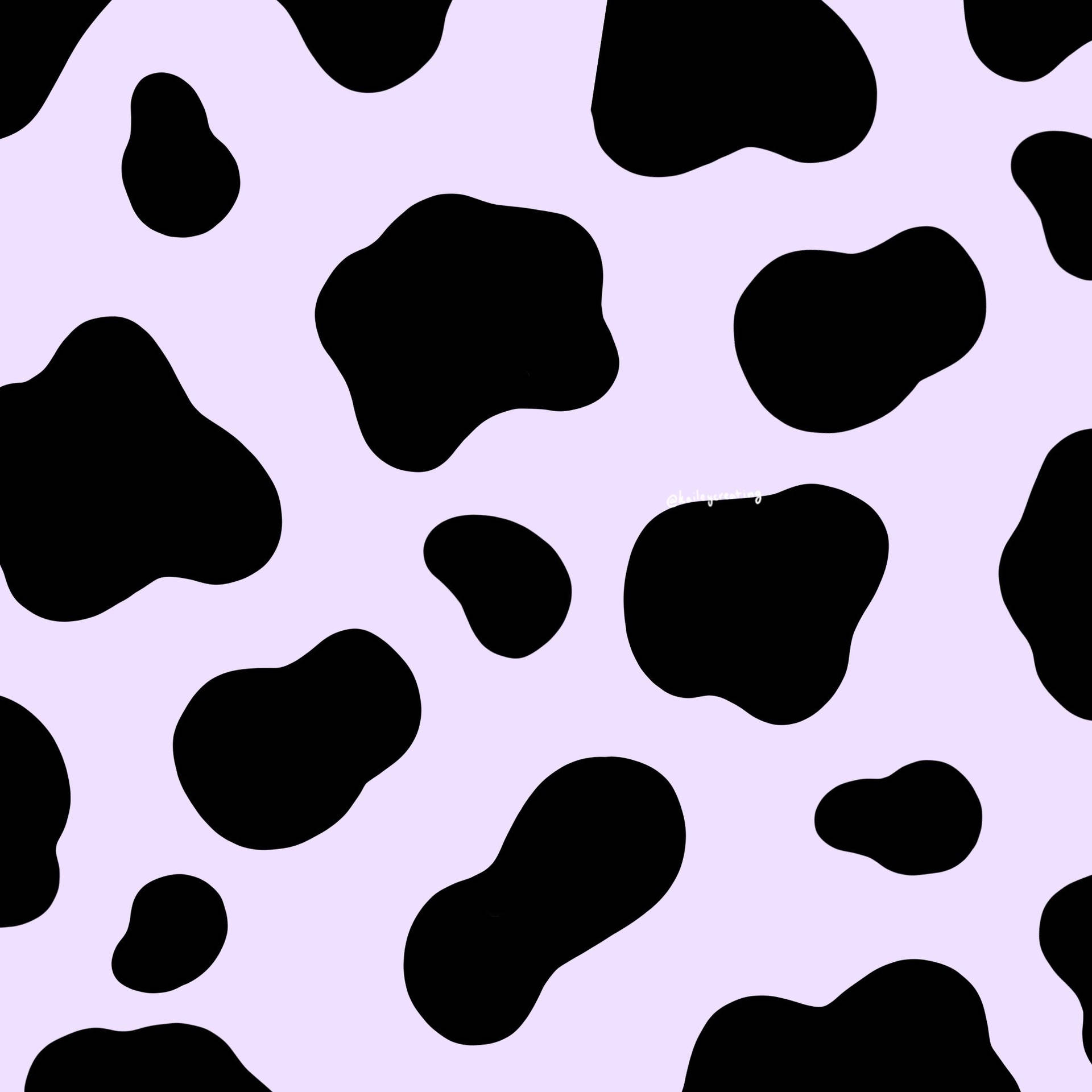 Download Black And Purple Cow Pattern Wallpaper