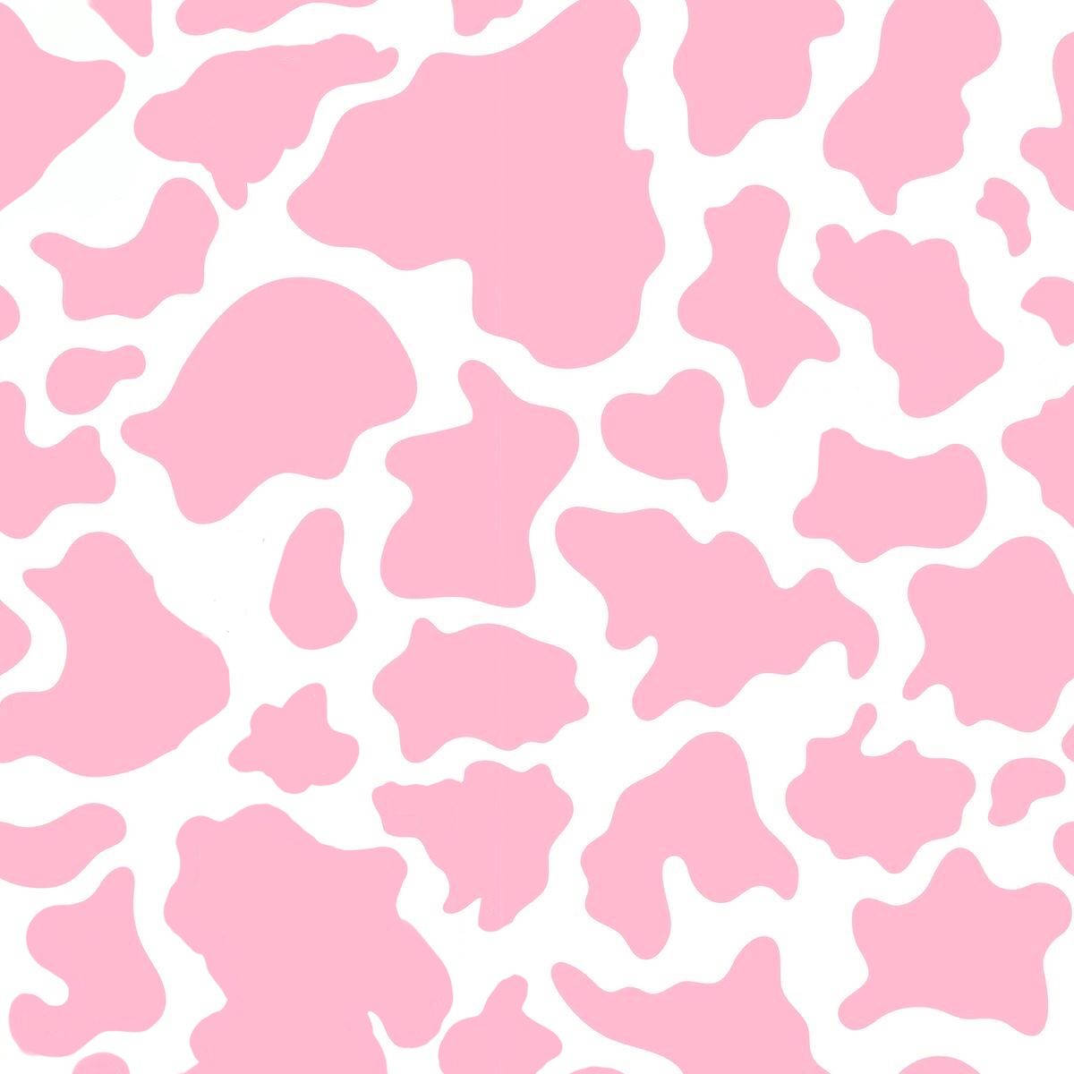 Download Baby Pink Cow Print Wallpaper