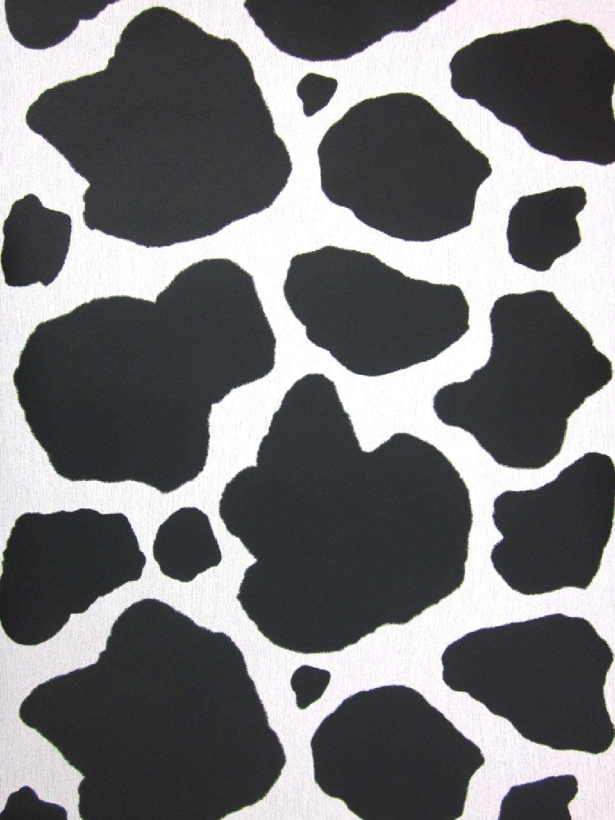Cow print black white Wallpaper Download