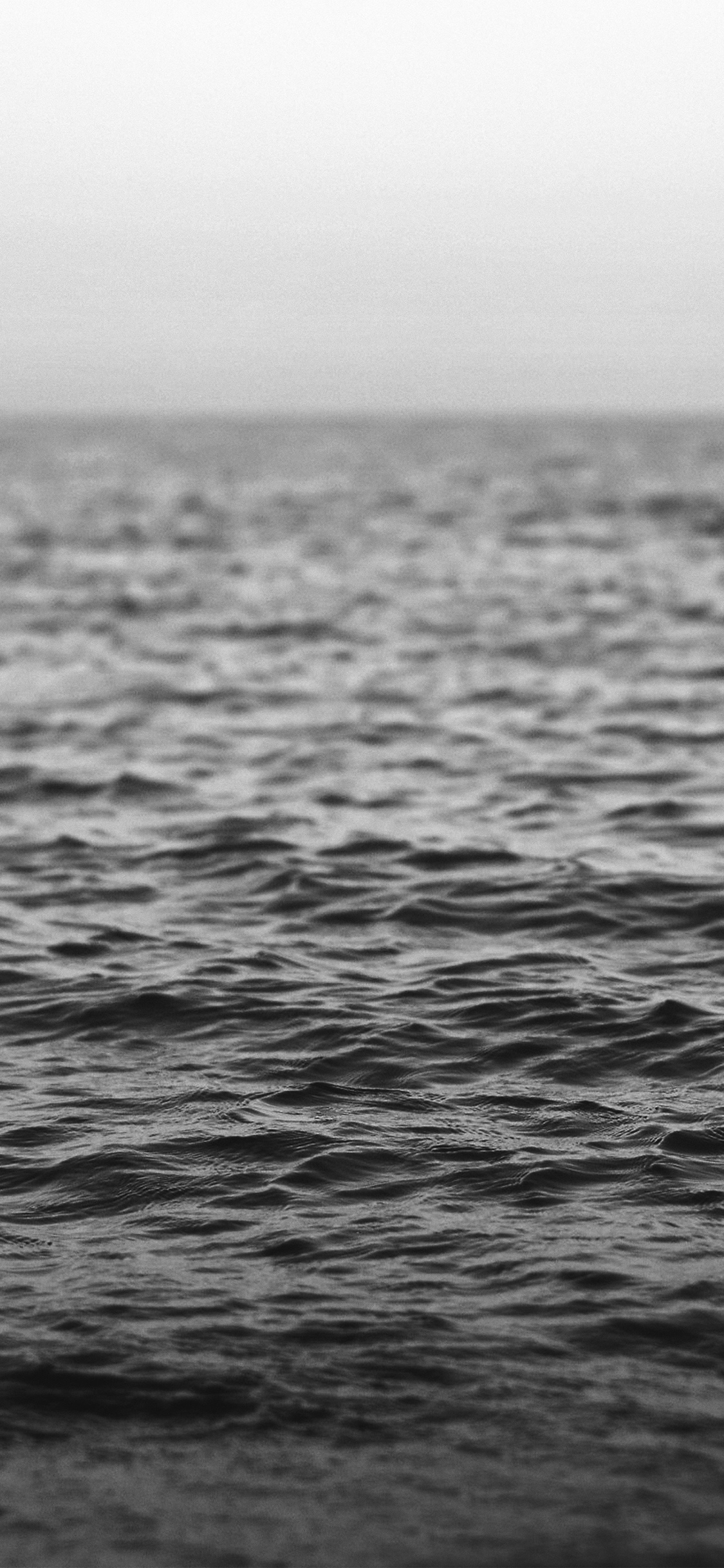 iPhone X wallpaper. water sea ocean wave bokeh dark bw