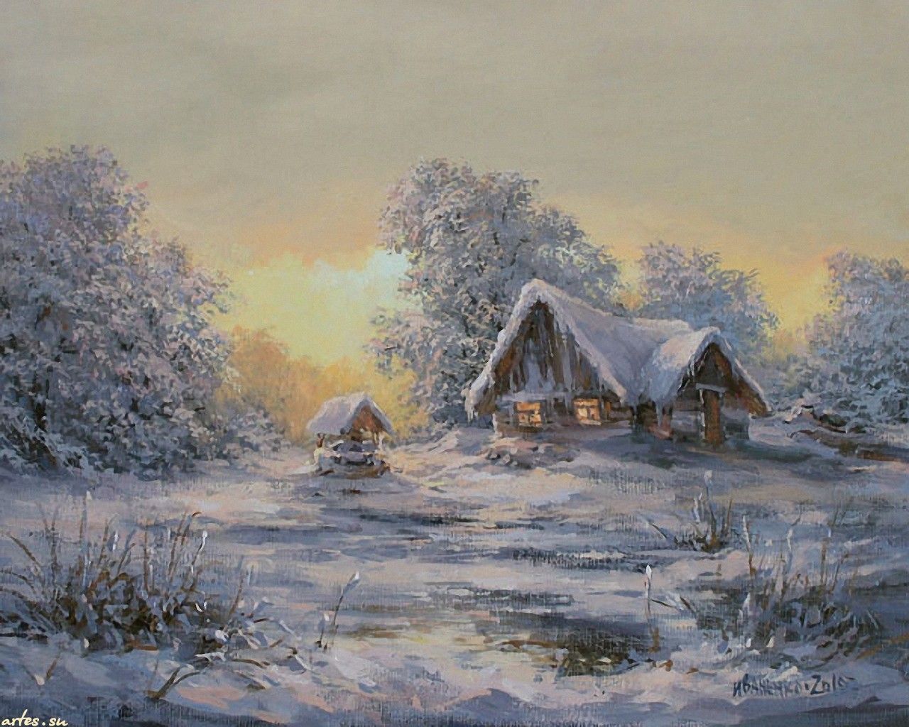 Country Winter Wallpaper