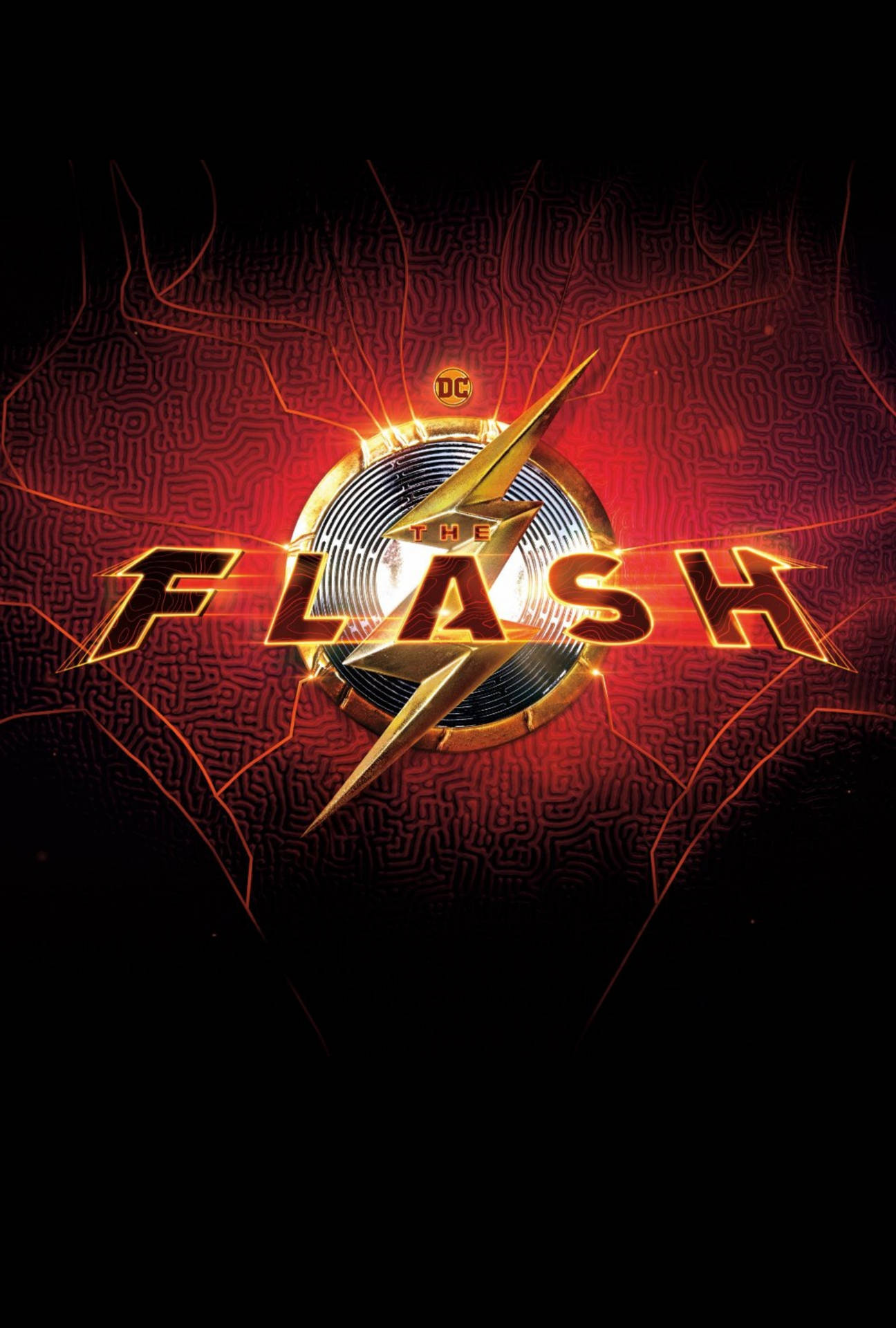 Download The Flash Logo With Fast Lightning Wallpaper