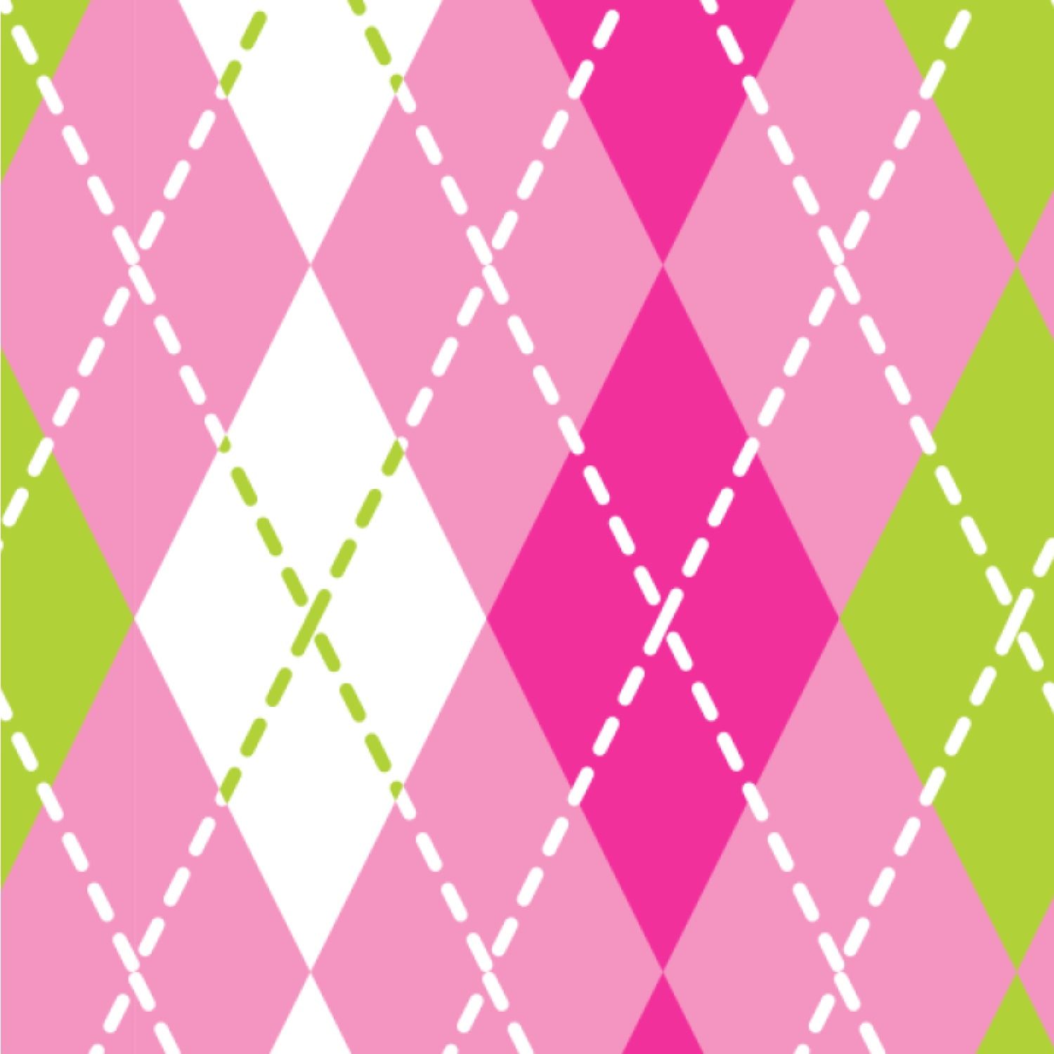 Pink and Green Pattern Wallpaper