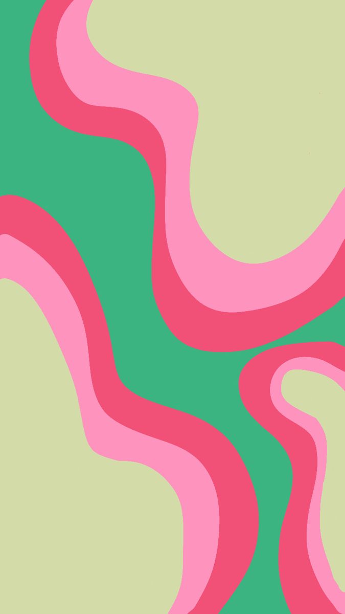 Pink and green wallpaper